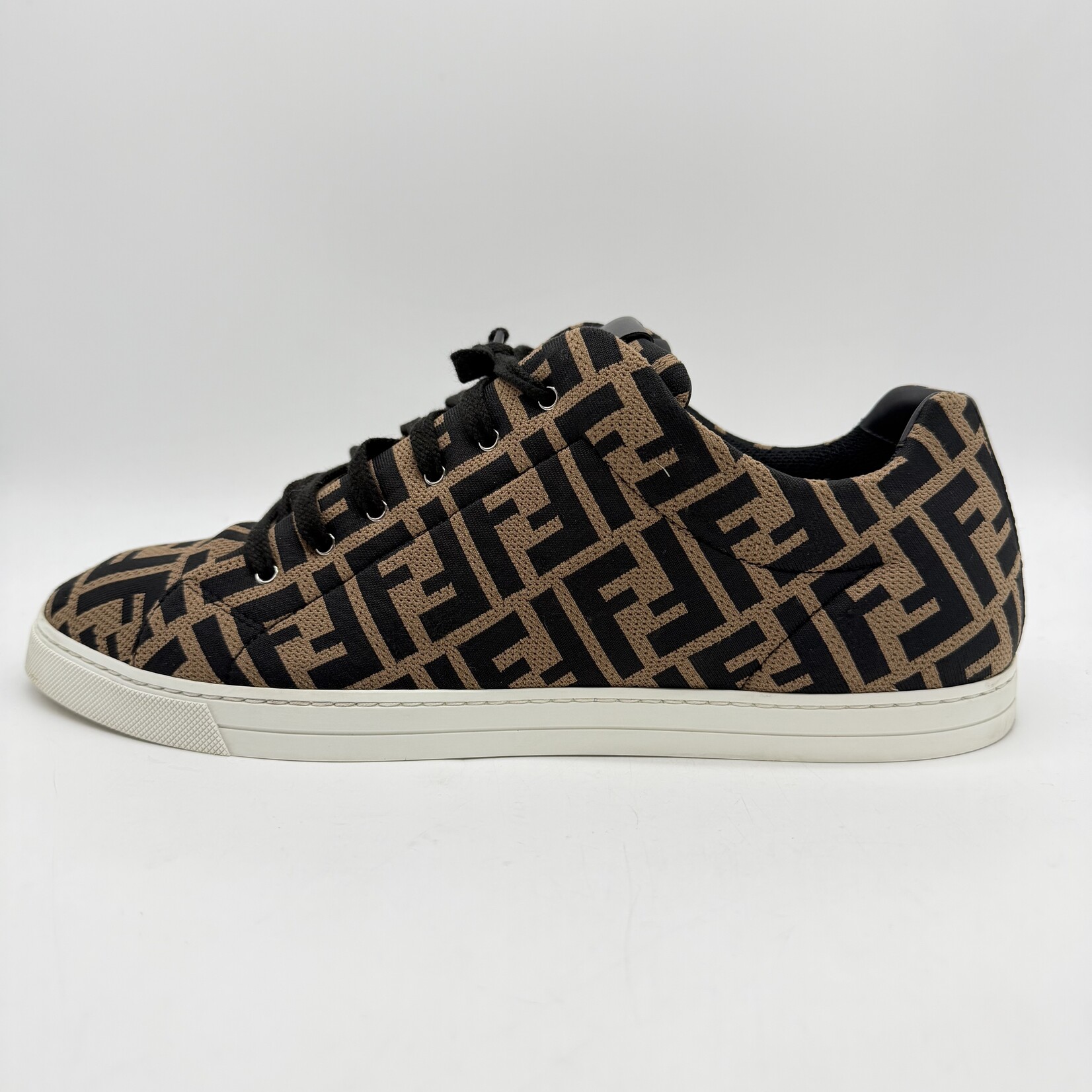 Fendi Tech Fabric Low Top Brown