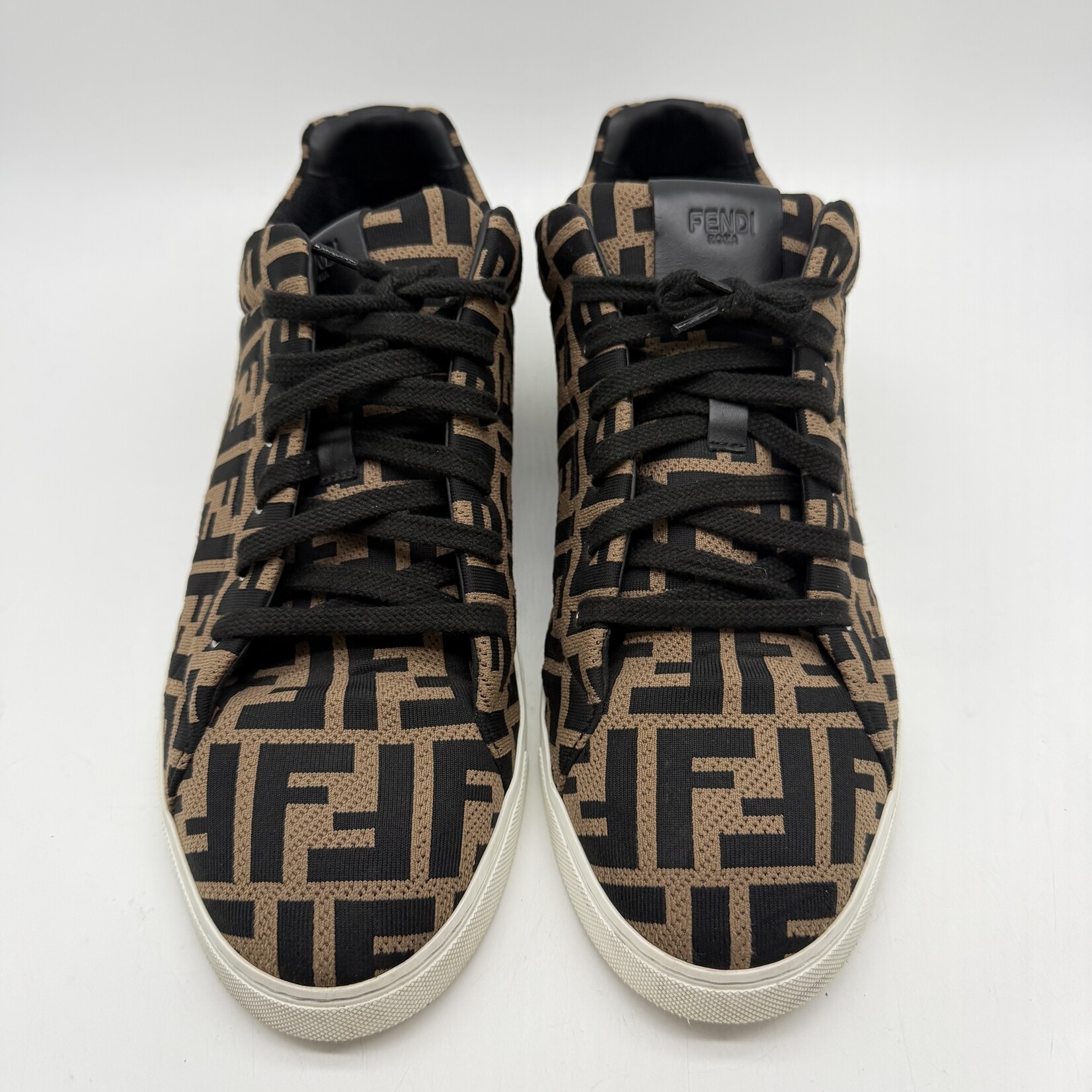 Fendi Tech Fabric Low Top Brown