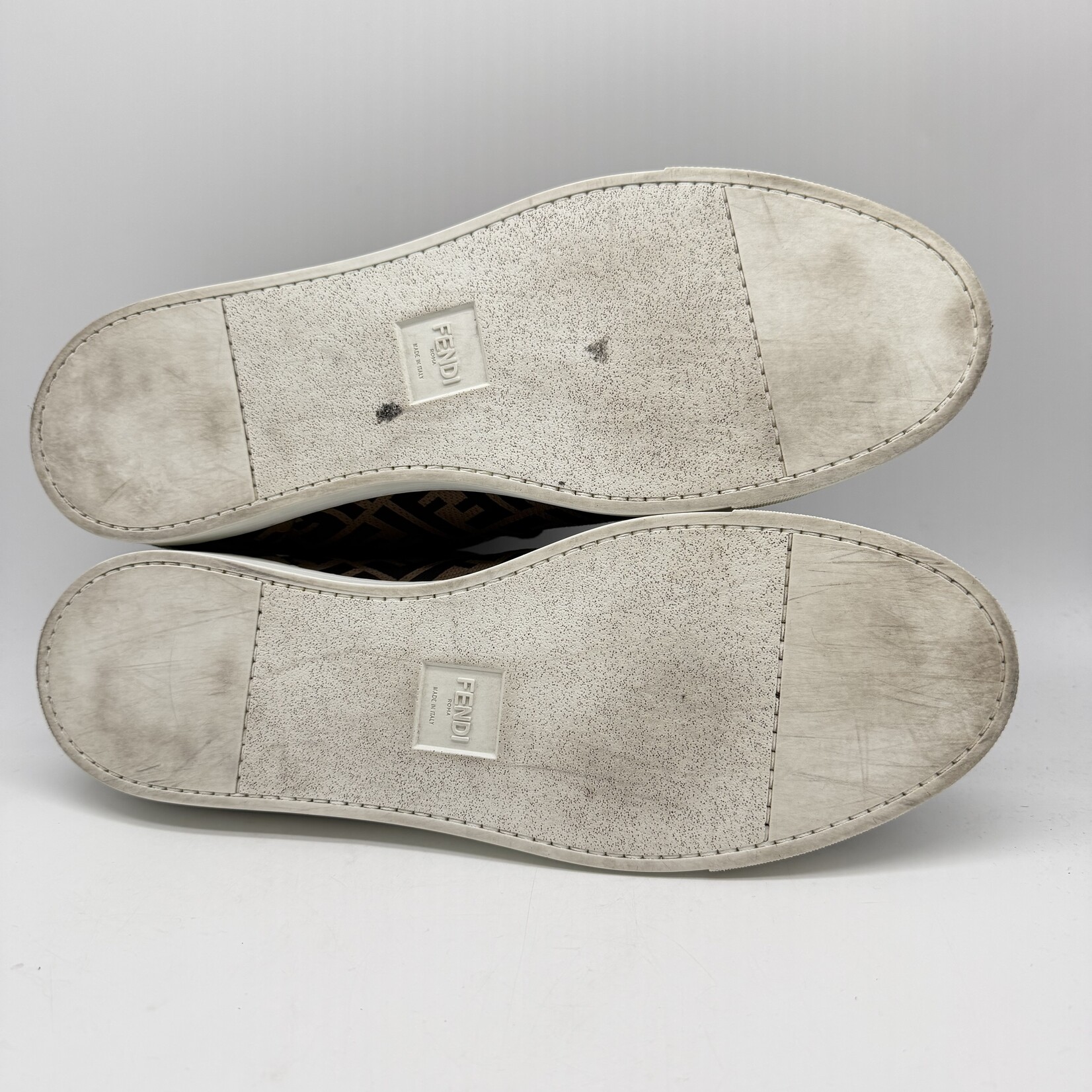 Fendi Tech Fabric Low Top Brown