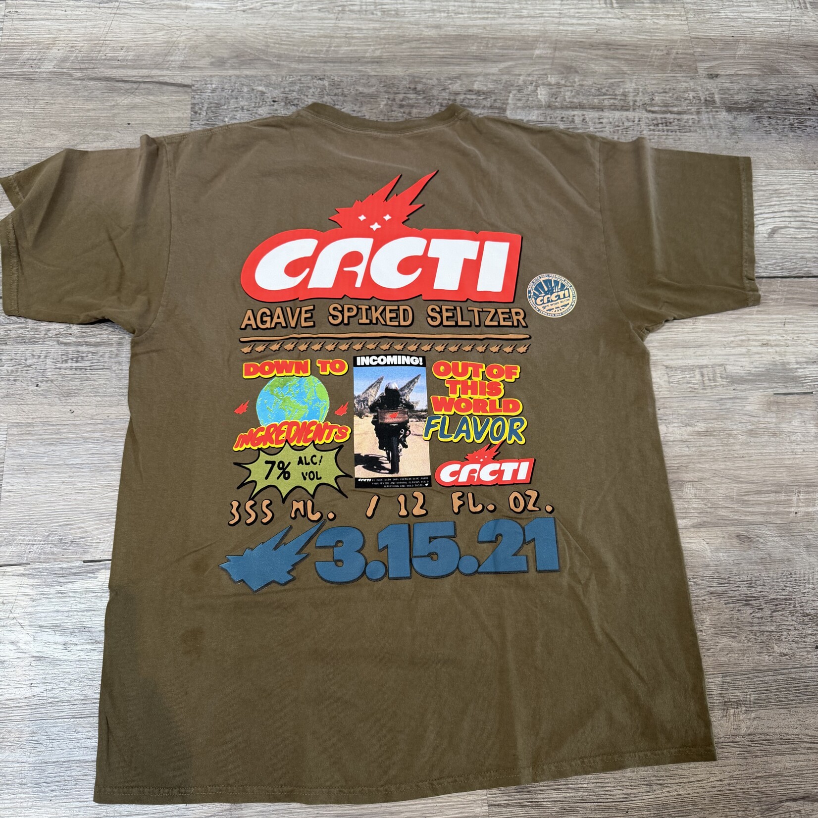 Travis Scott Cacti Down To Earth Tee 2 Brown