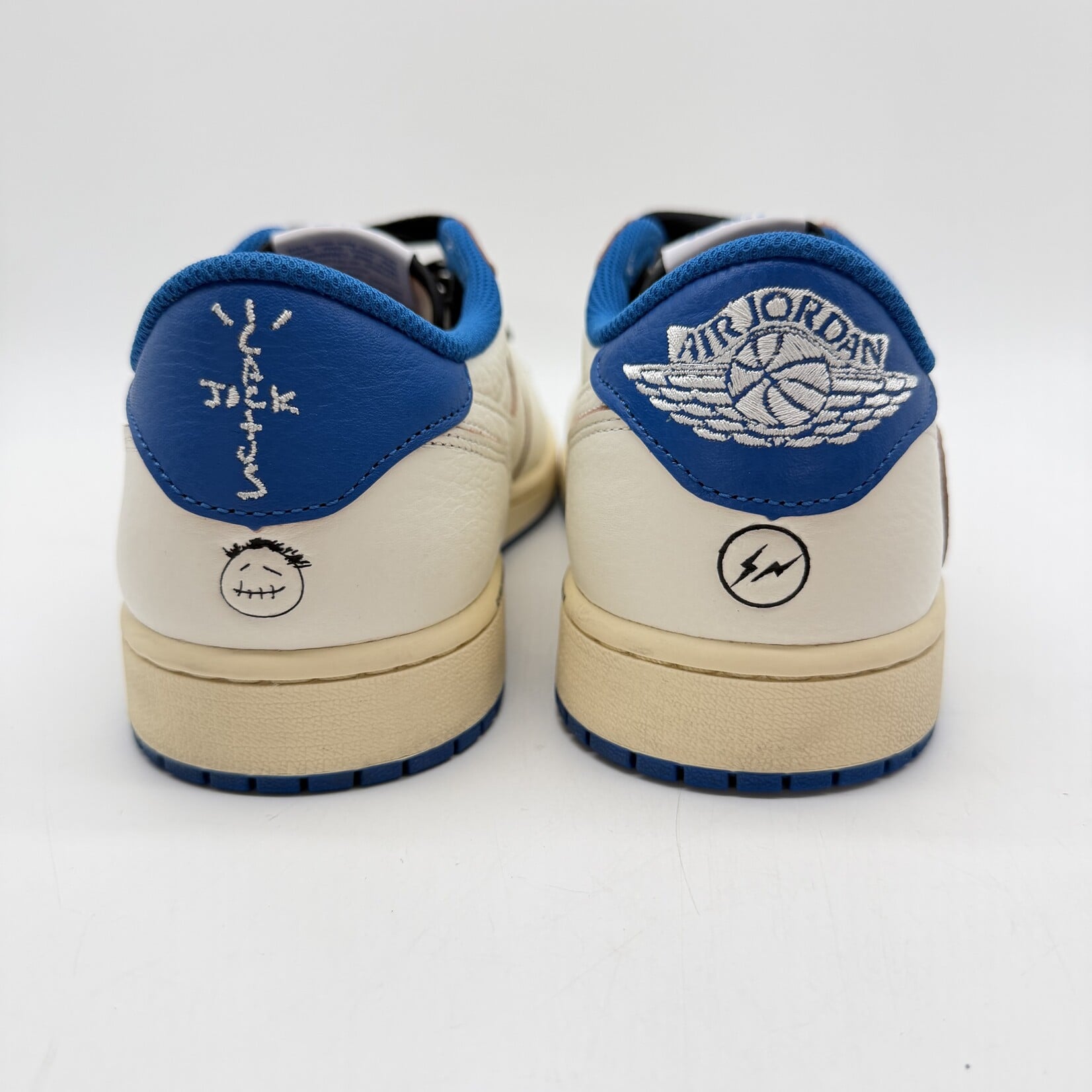 Jordan 1 Retro Low OG SP Fragment x Travis Scott Sail Military Blue