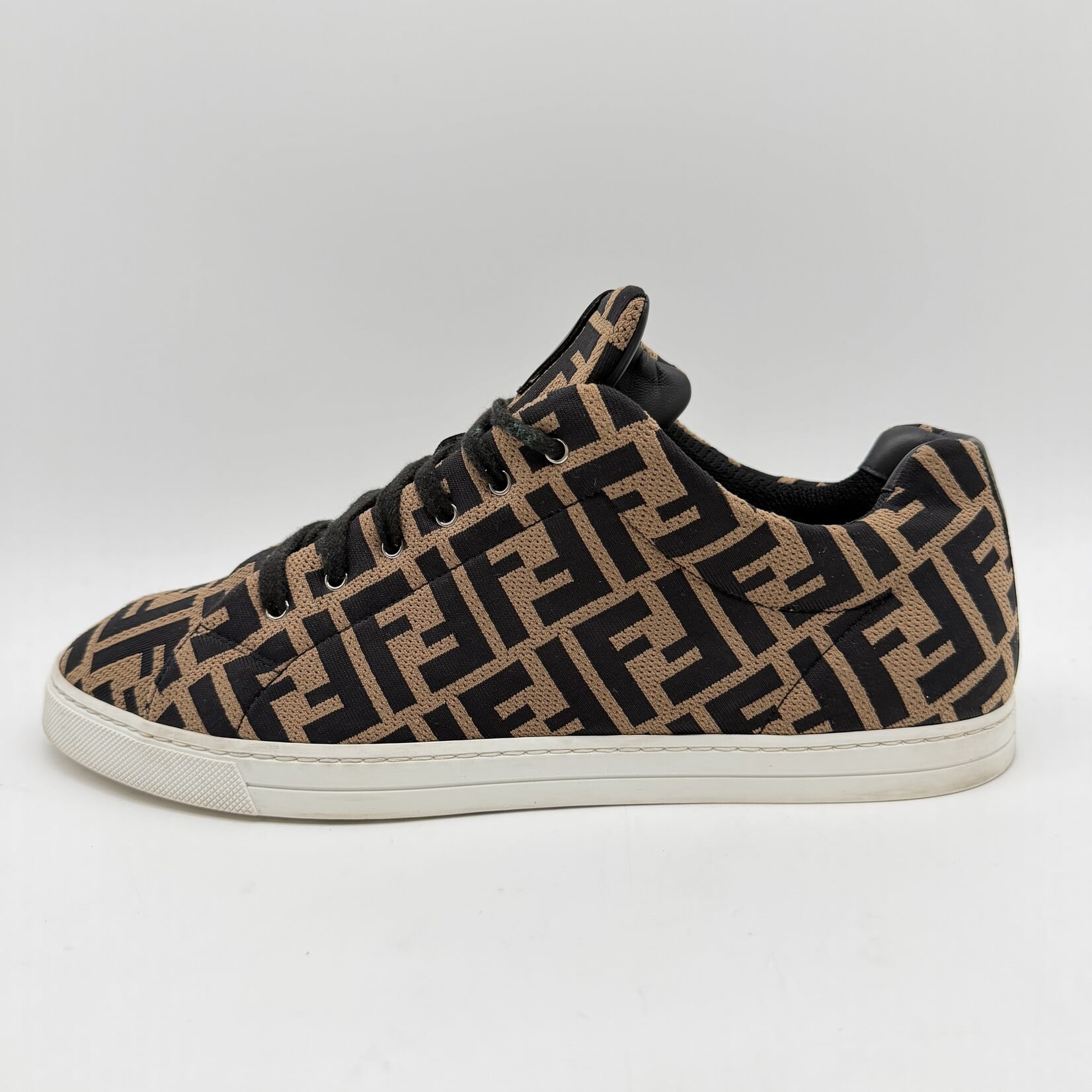 Fendi Tech Fabric Low Top Brown