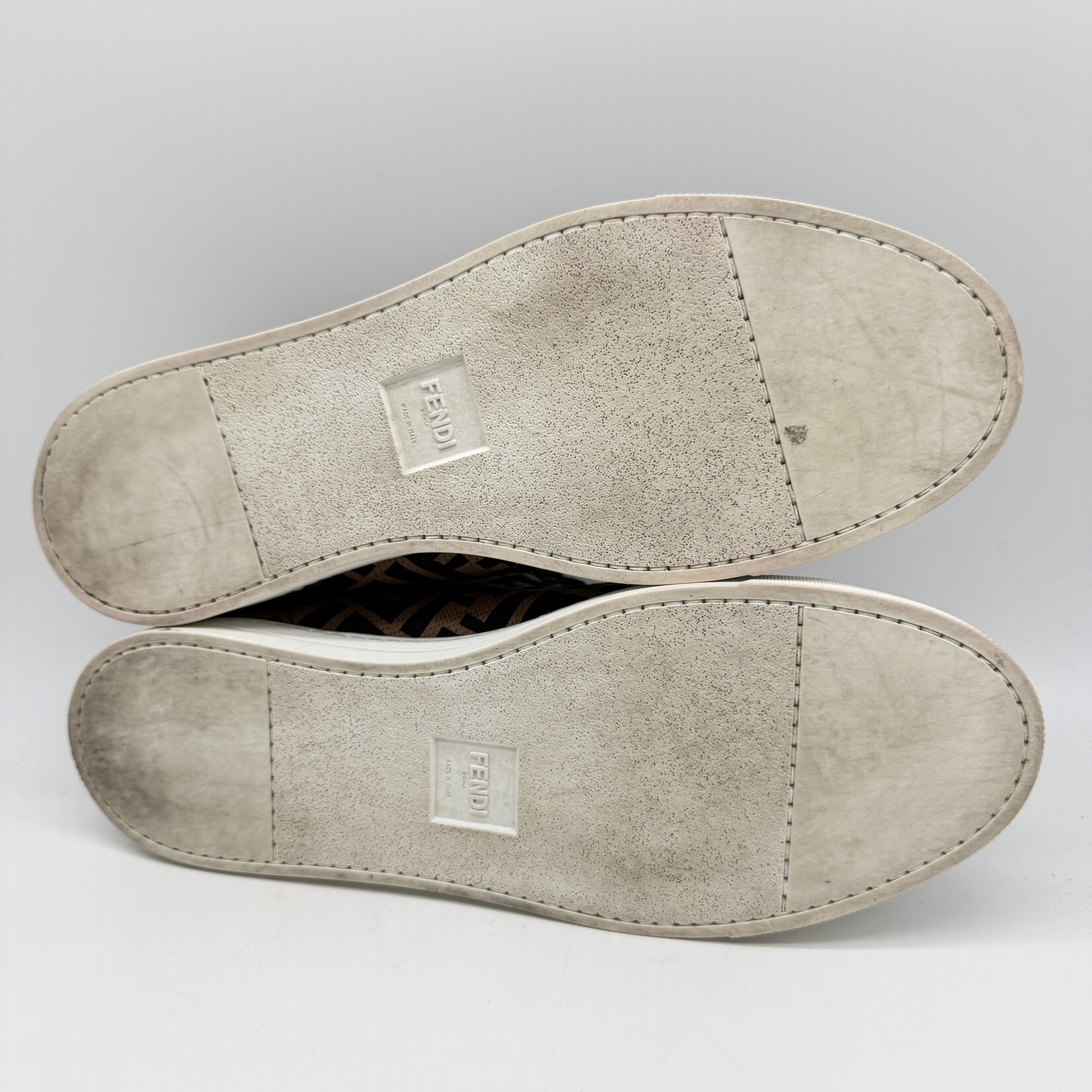 Fendi Tech Fabric Low Top Brown