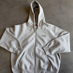 Supreme Crest Zip Up Hooded Sweatshirt Heather Grey