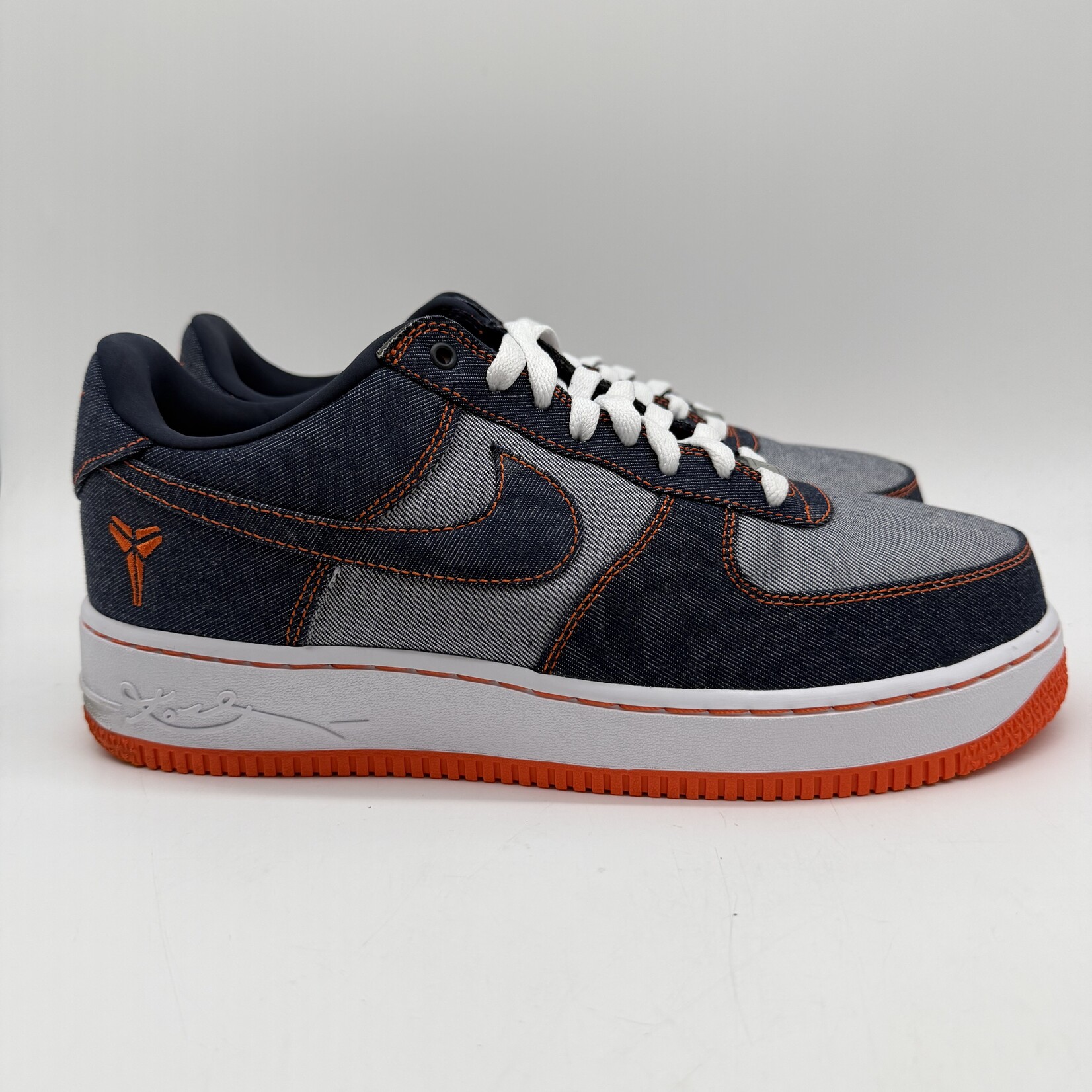 Nike Air Force 1 Low Protro Kobe Bryant Denim Obsidian Safety Orange