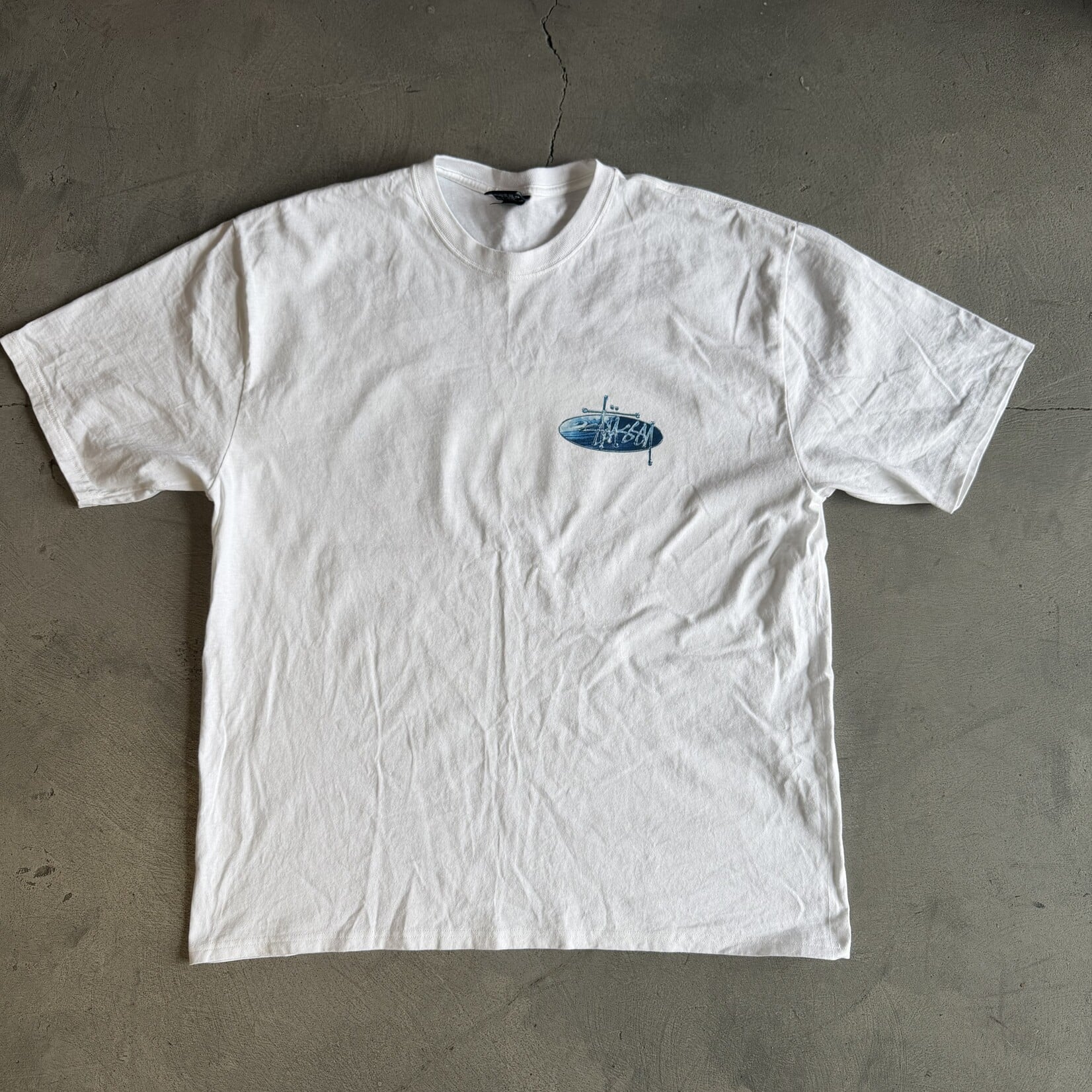 Stussy Wave Oval T-shirt White