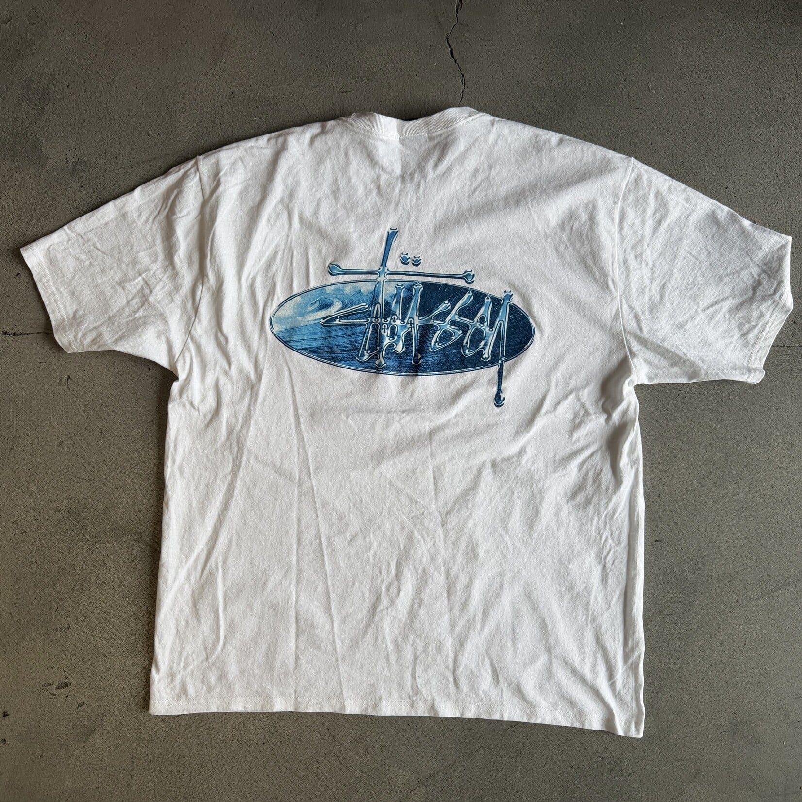 Stussy Wave Oval T-shirt White