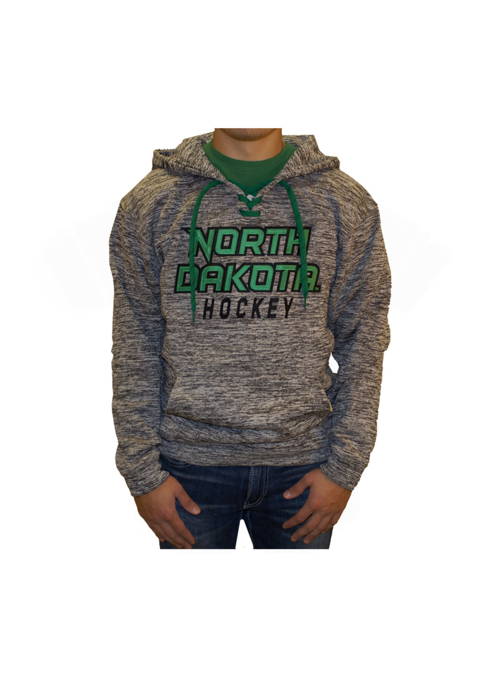 In Play Sportswear Electric North Dakota Hockey Lace Hood