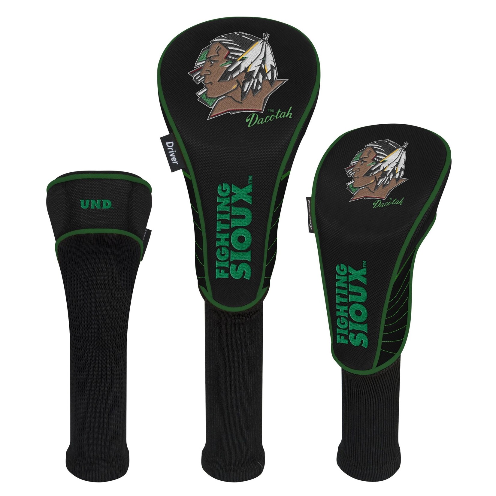 Wincraft Fighting Sioux 3 pack Head Cover Set