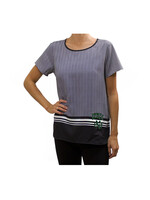 Gameday Couture Herringbone Chiffon Top