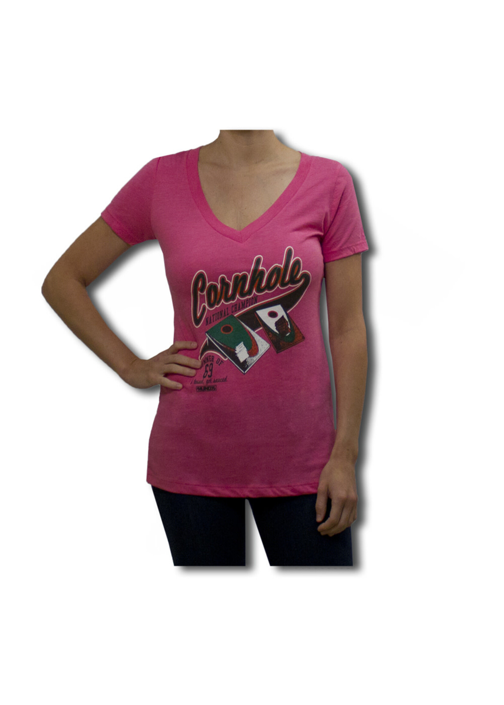 AHUNDYP Ladies AHUNDYP Cornhole Champ Tee