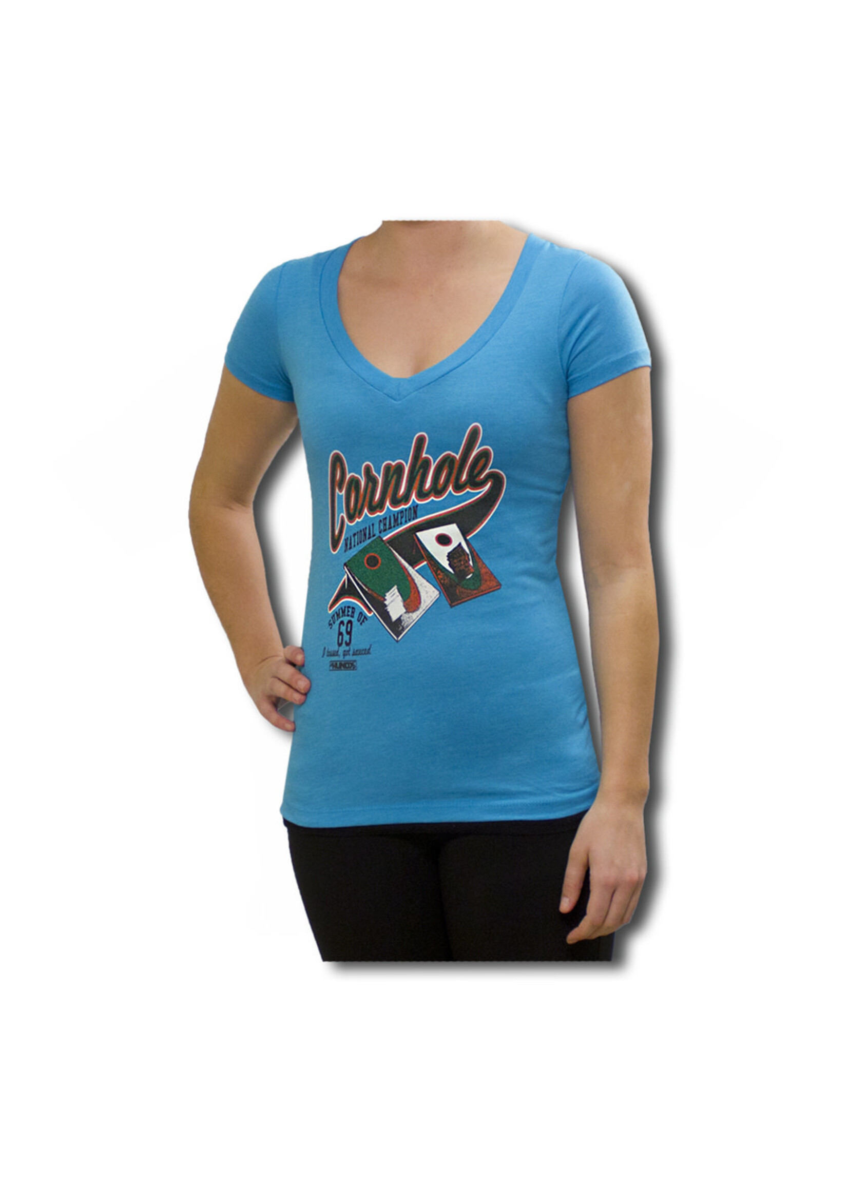 AHUNDYP Ladies AHUNDYP Cornhole Champ Tee