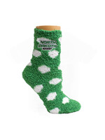 ZooZatZ ND Hockey Adult Fuzzy Dot Sock