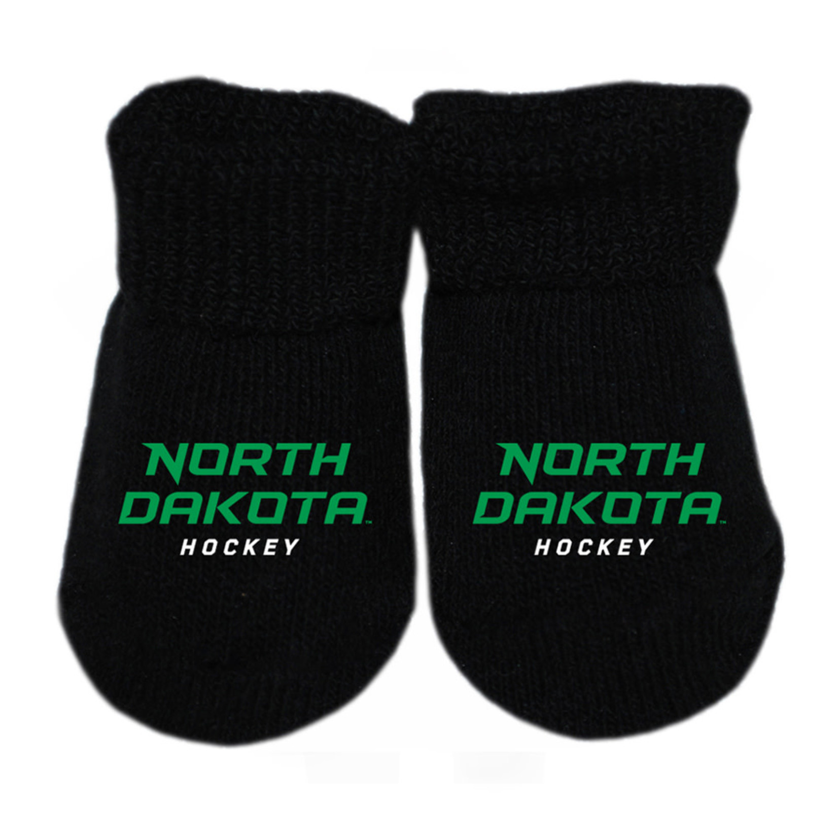 Newborn North Dakota Hockey Booties