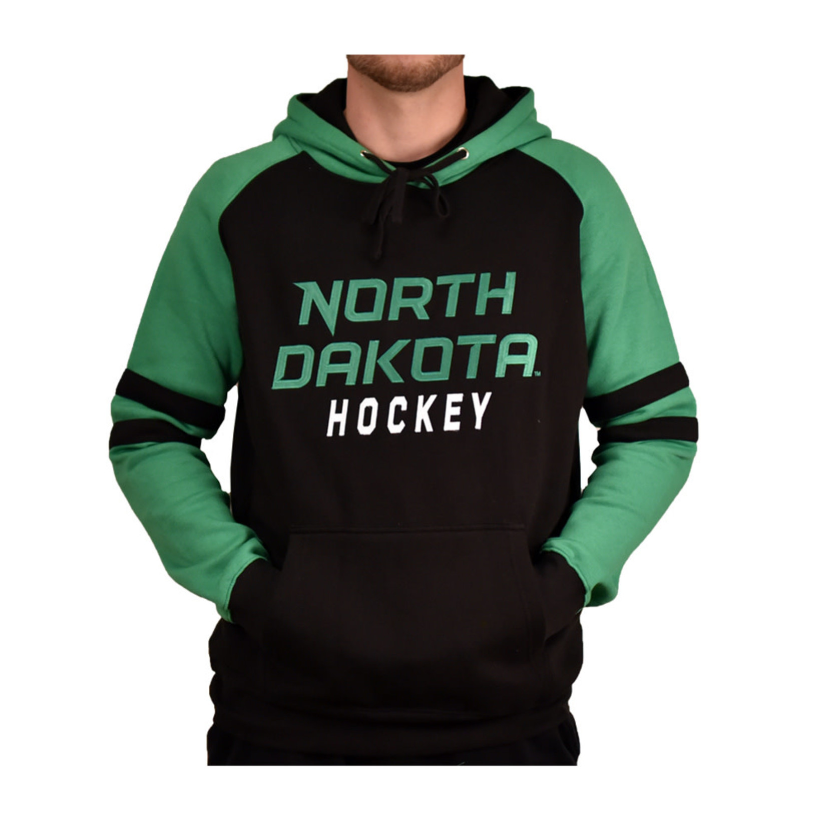 In Play Sportswear Raglan Stripe North Dakota Hockey Hood