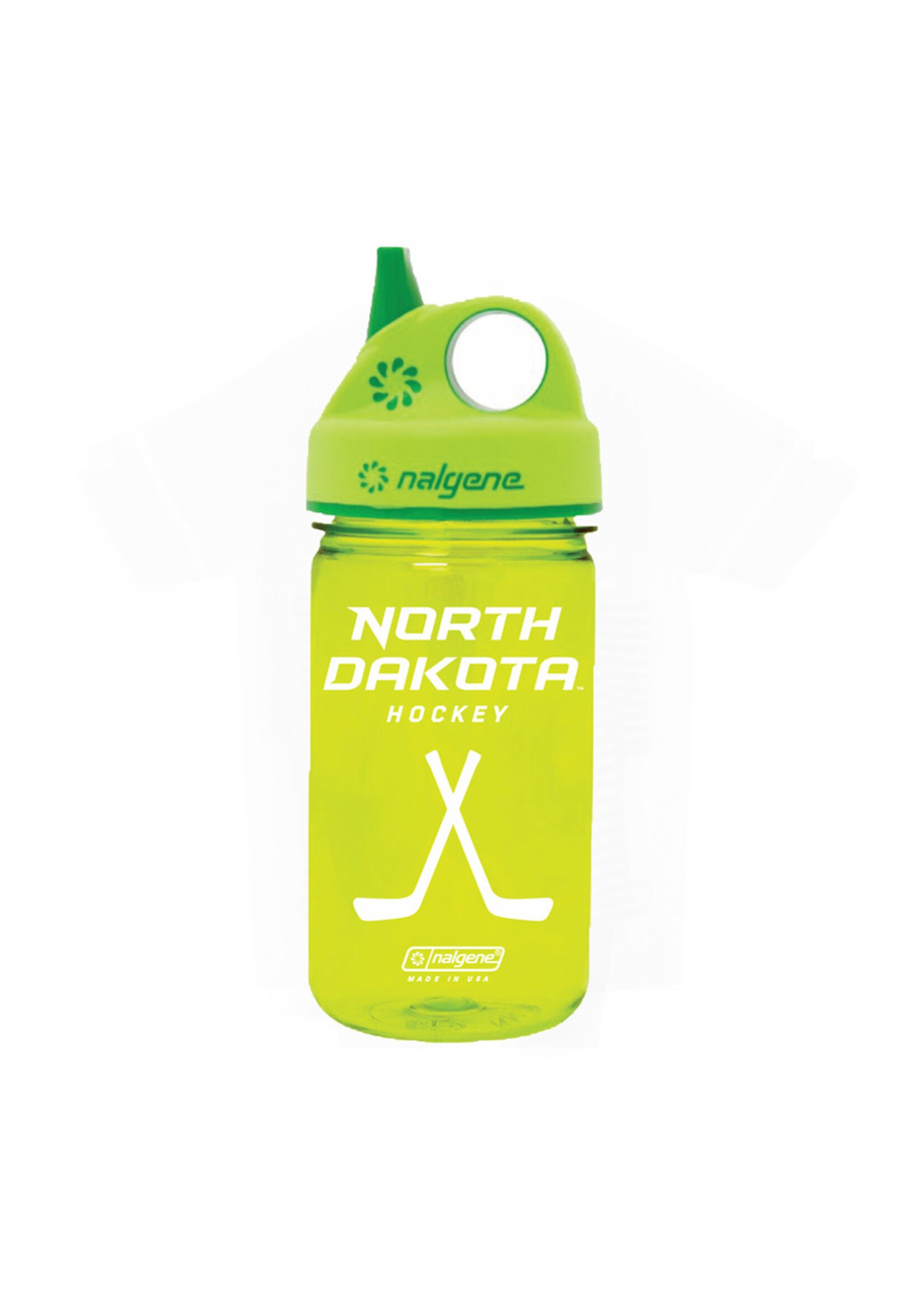 Nordic Company Inc North Dakota Hockey Kids Green Grip N Gulp Bottle