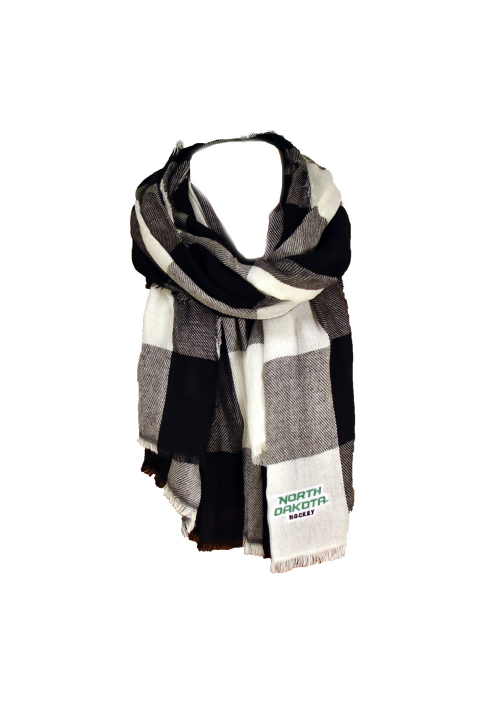 ZooZatZ North Dakota Hockey Buffalo Check Scarf