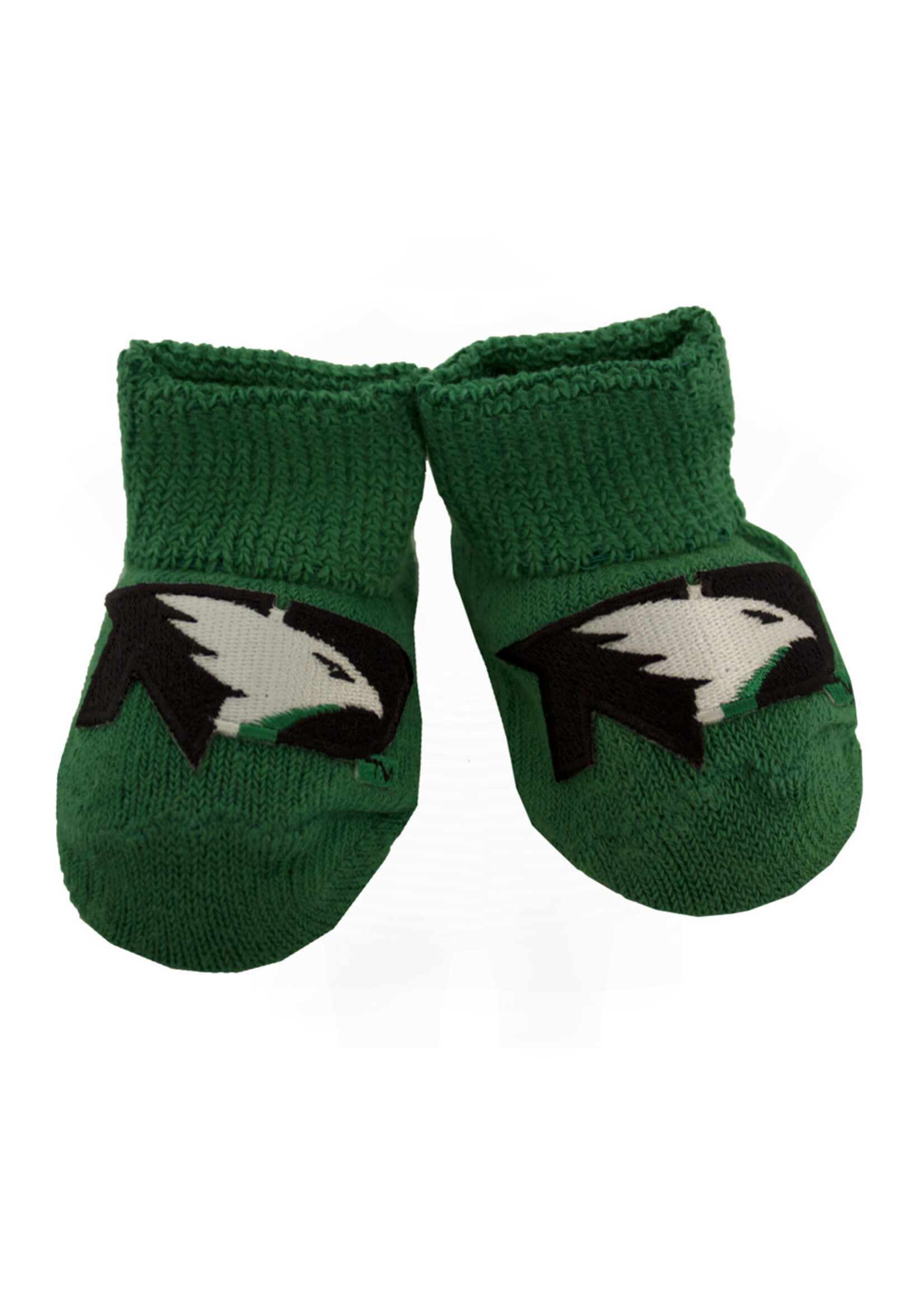 Creative Knitwear Newborn Fighting Hawks Booties Kelly Newborn