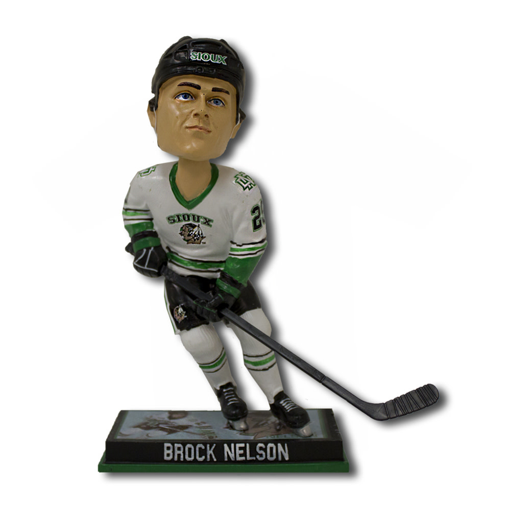 Brock Nelson Bobble Home White - Sioux Shop at Ralph Engelstad Arena