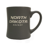 Matte North Dakota Hockey 16oz Mug Gray