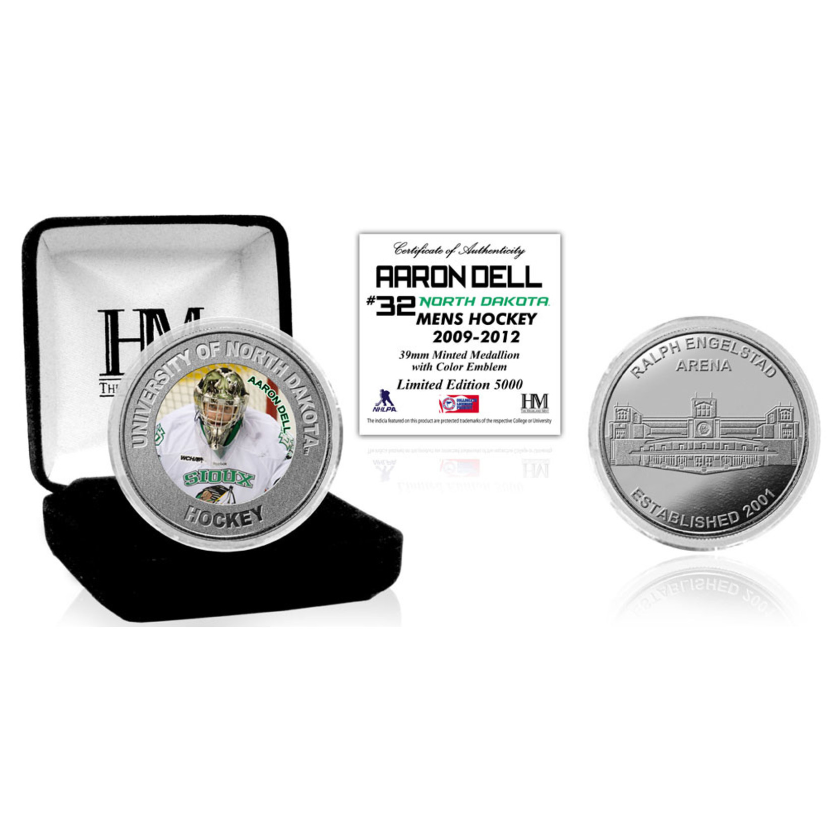 The Highland Mint UND Alumni Coin Aaron Dell