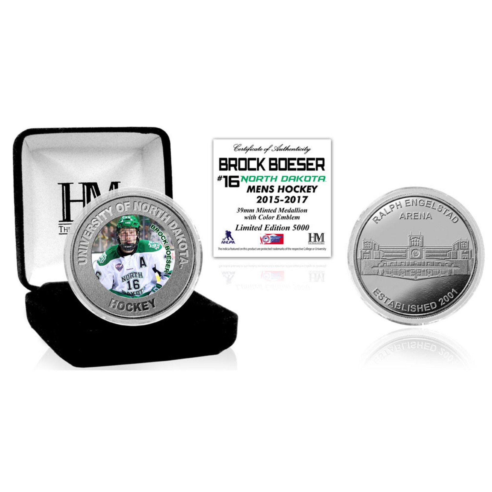 The Highland Mint UND Alumni Coin Brock Boeser