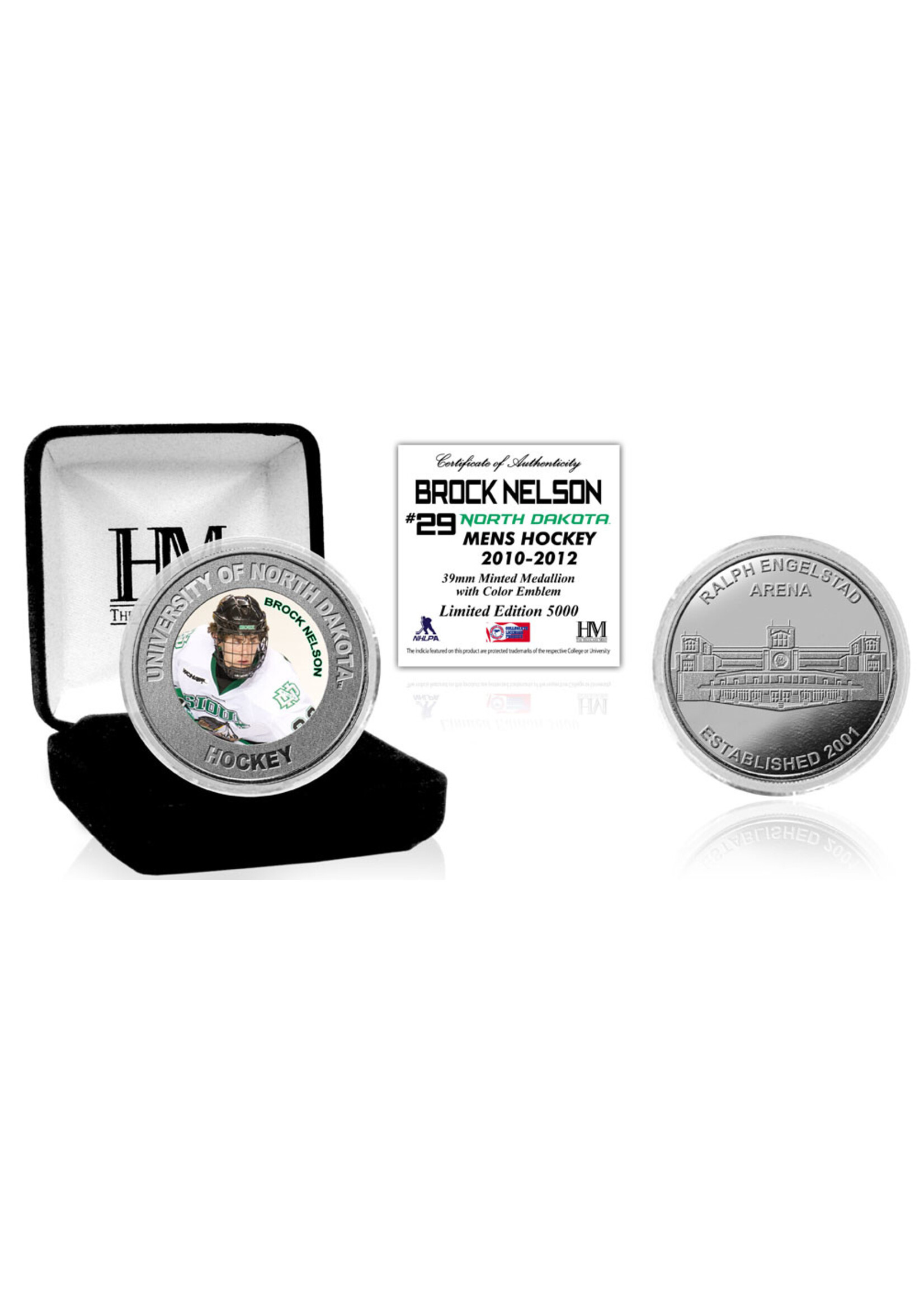The Highland Mint UND Alumni Coin Brock Nelson