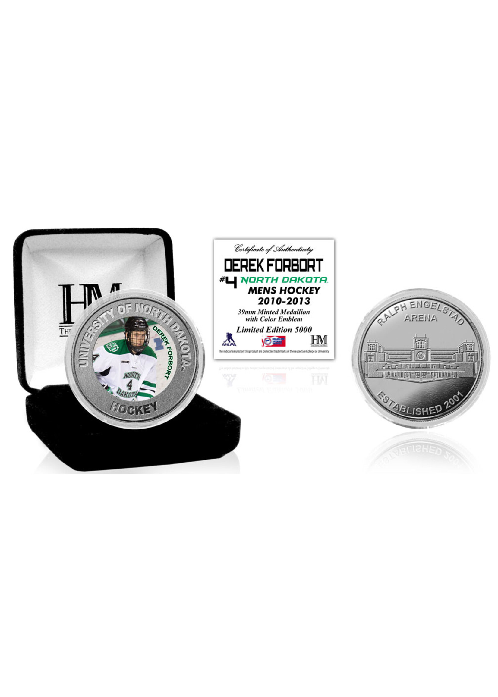 The Highland Mint UND Alumni Coin Derek Forbort