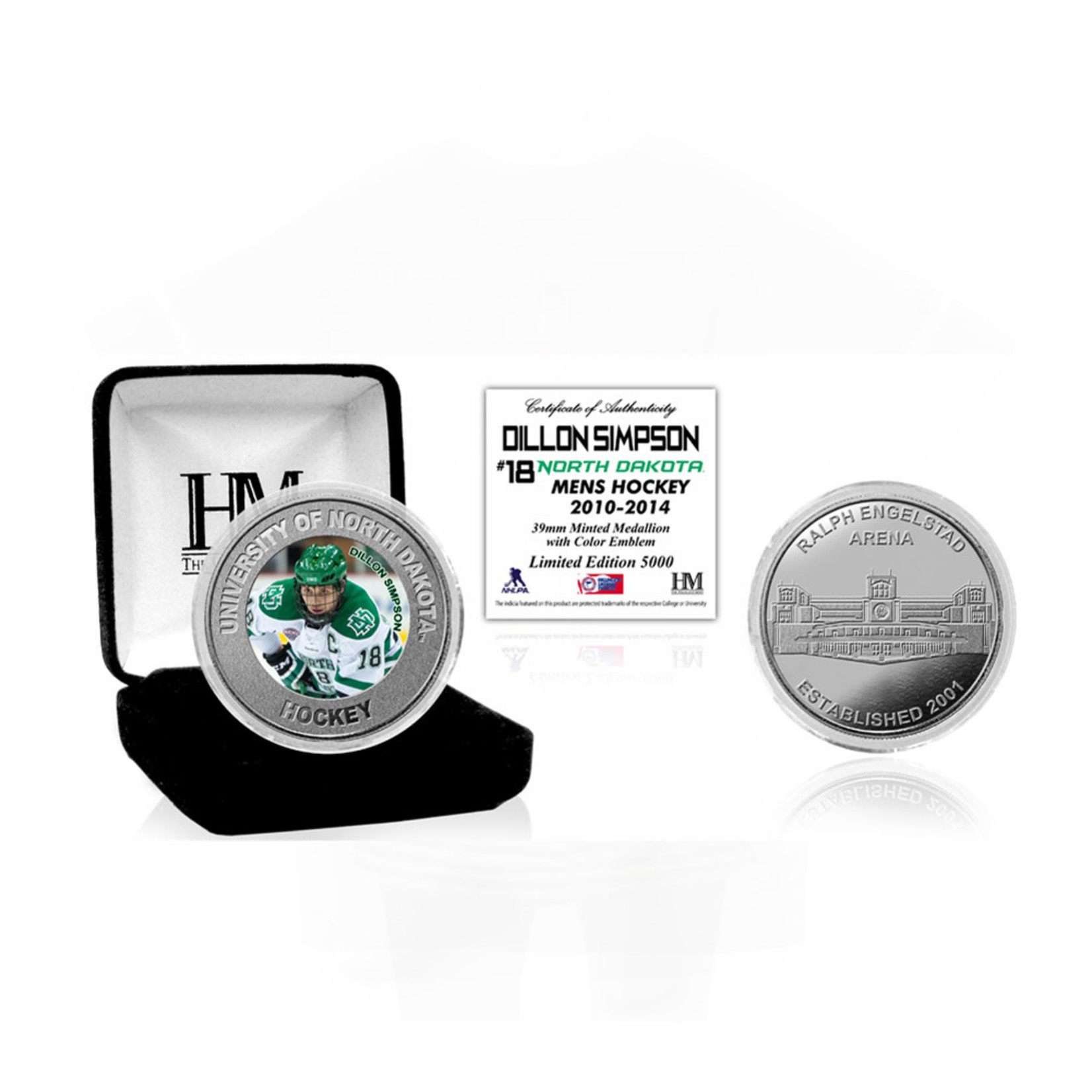 The Highland Mint UND Alumni Coin Dillon Simpson