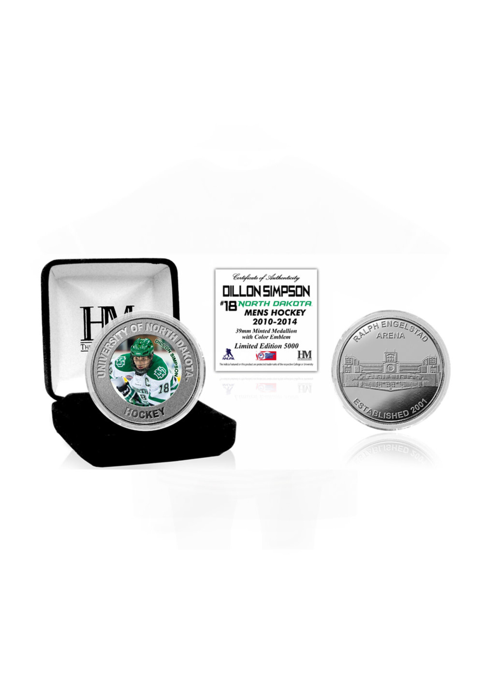 The Highland Mint UND Alumni Coin Dillon Simpson