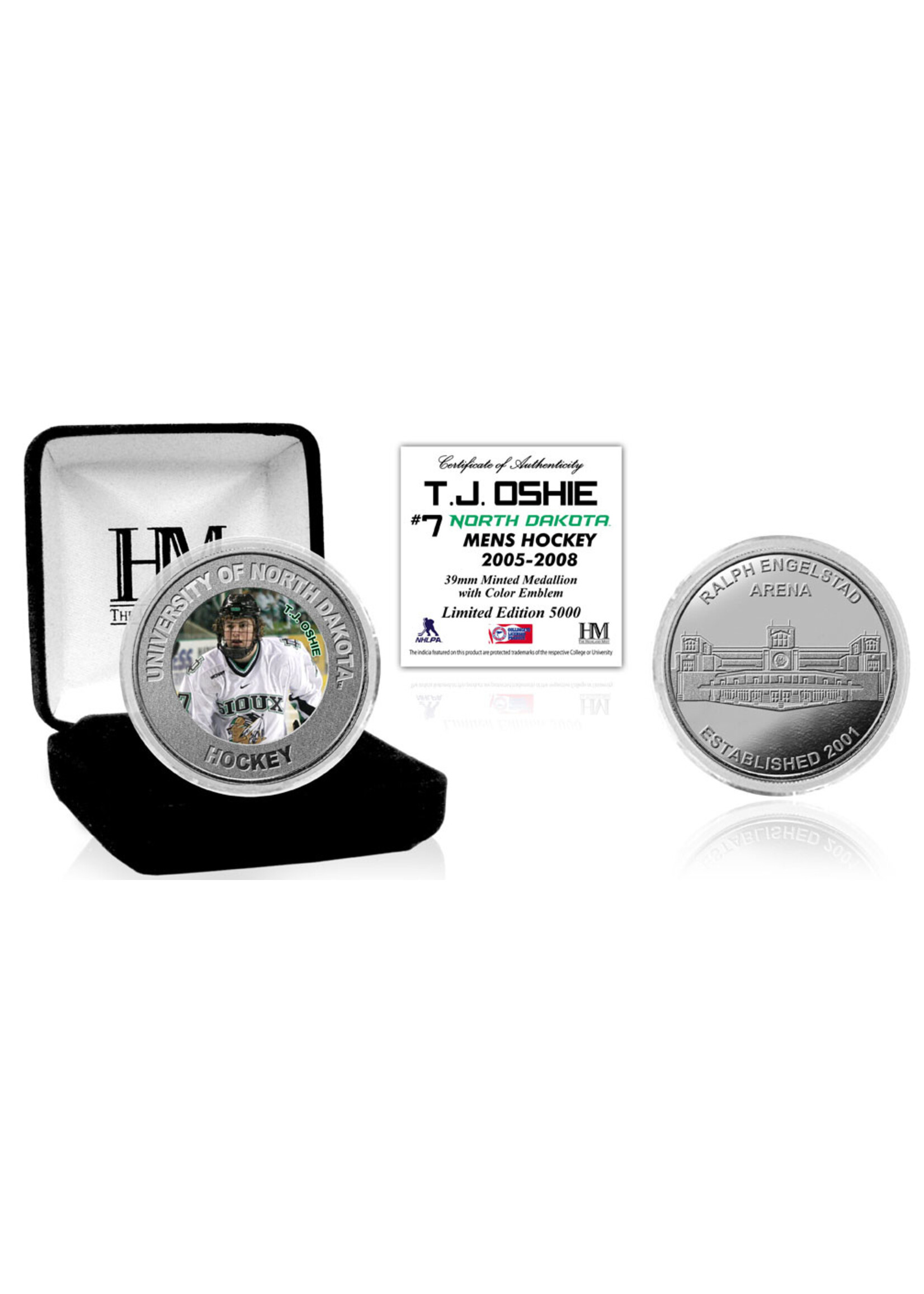 The Highland Mint UND Alumni Coin T.J. Oshie