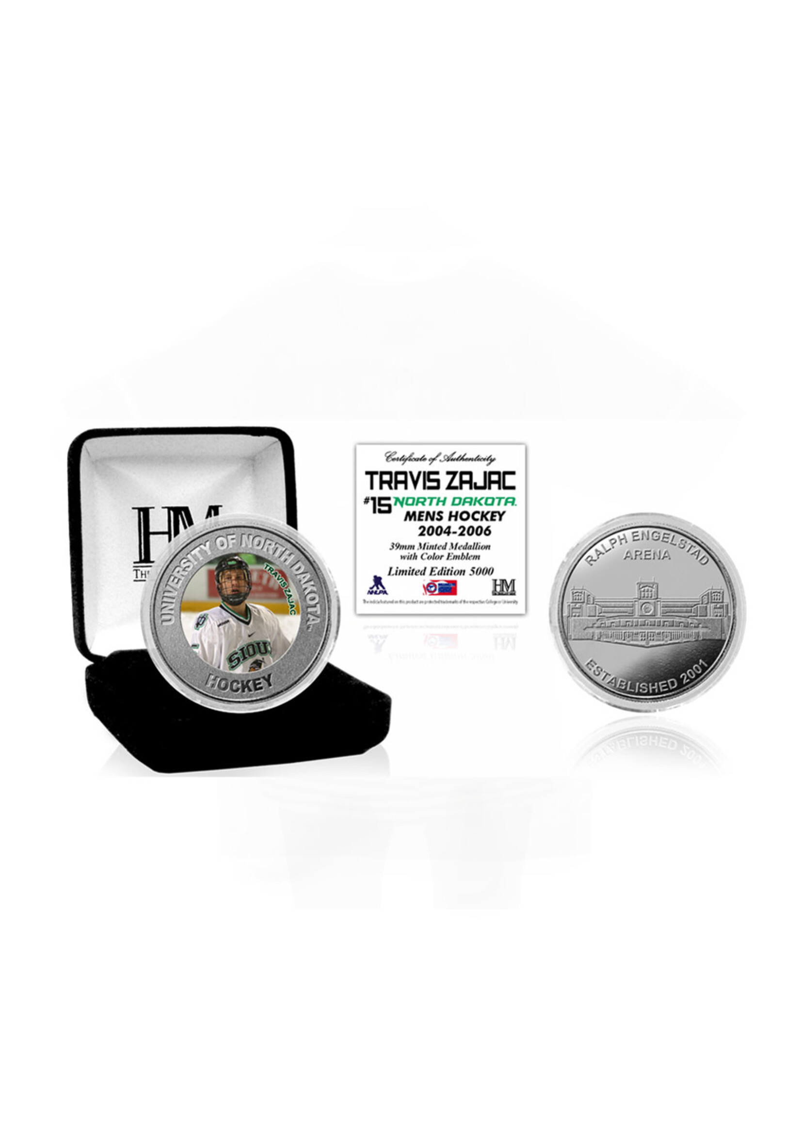 The Highland Mint UND Alumni Coin Travis Zajac