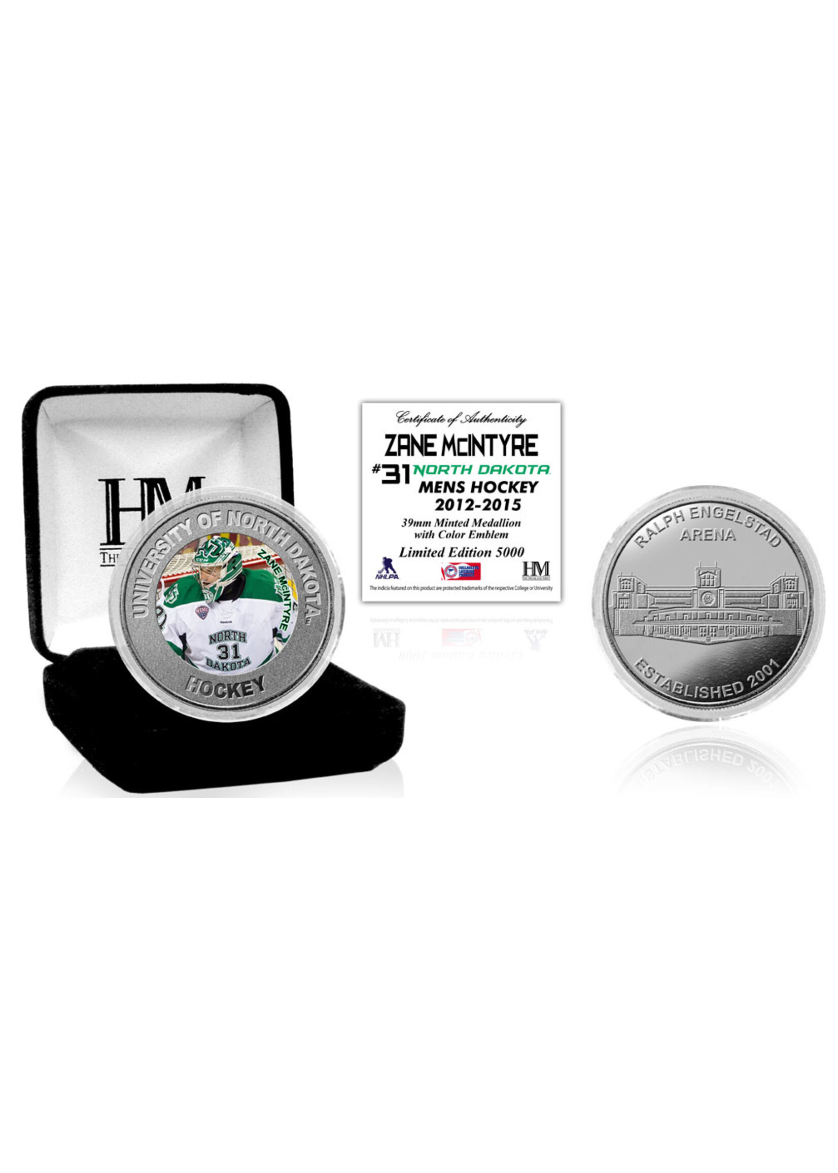 The Highland Mint UND Alumni Coin Zane McIntyre