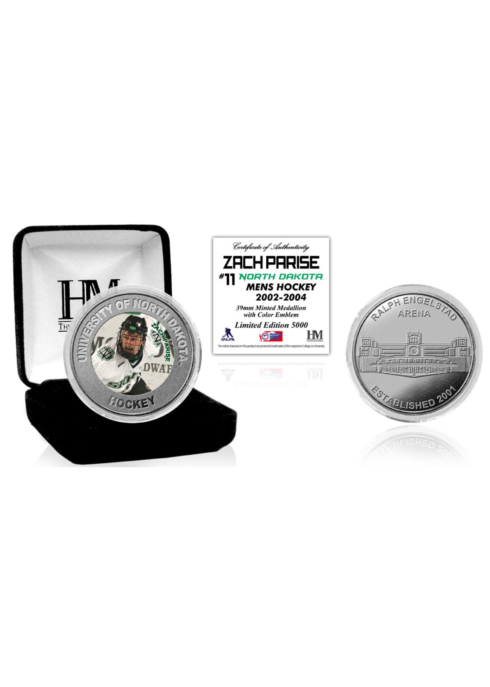 The Highland Mint UND Alumni Coin Zach Parise