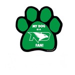 All Star Dogs Fighting Hawks Paw Magnet