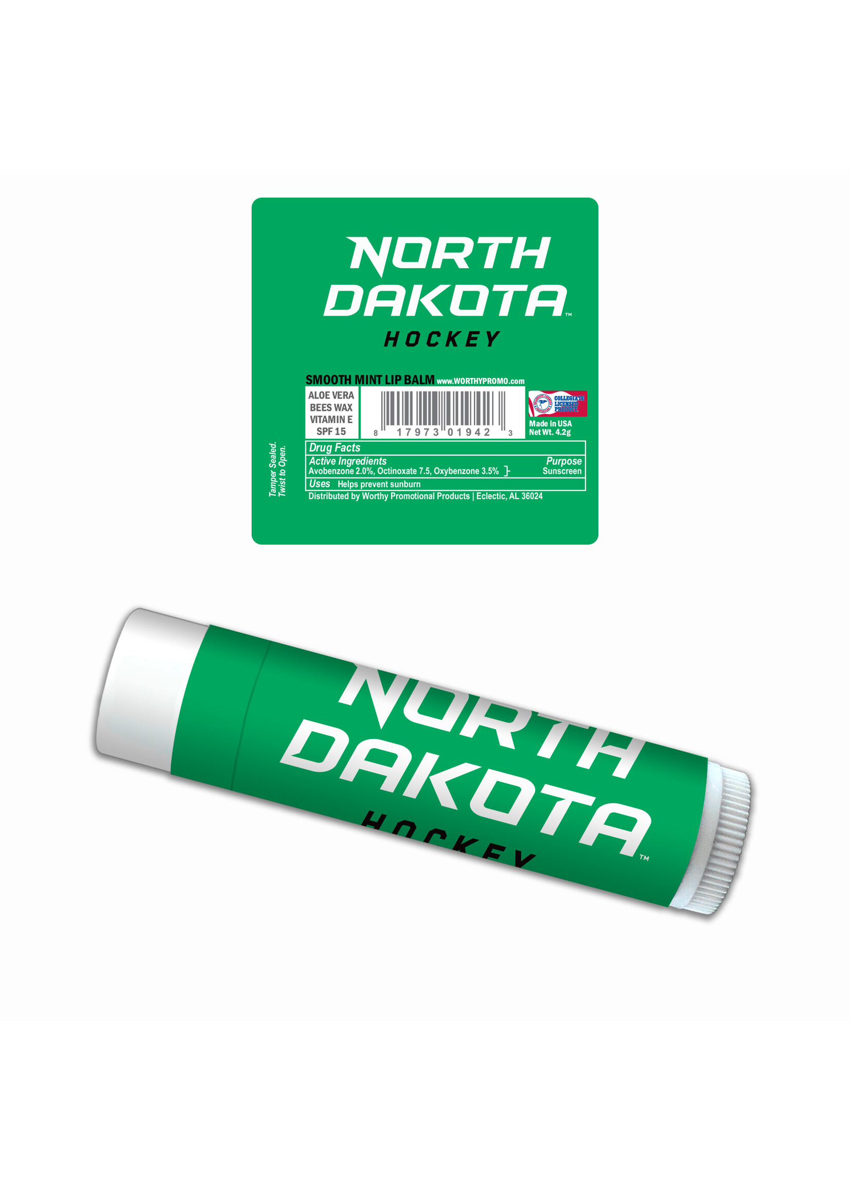 Worthy Pro North Dakota Hockey Lip Balm