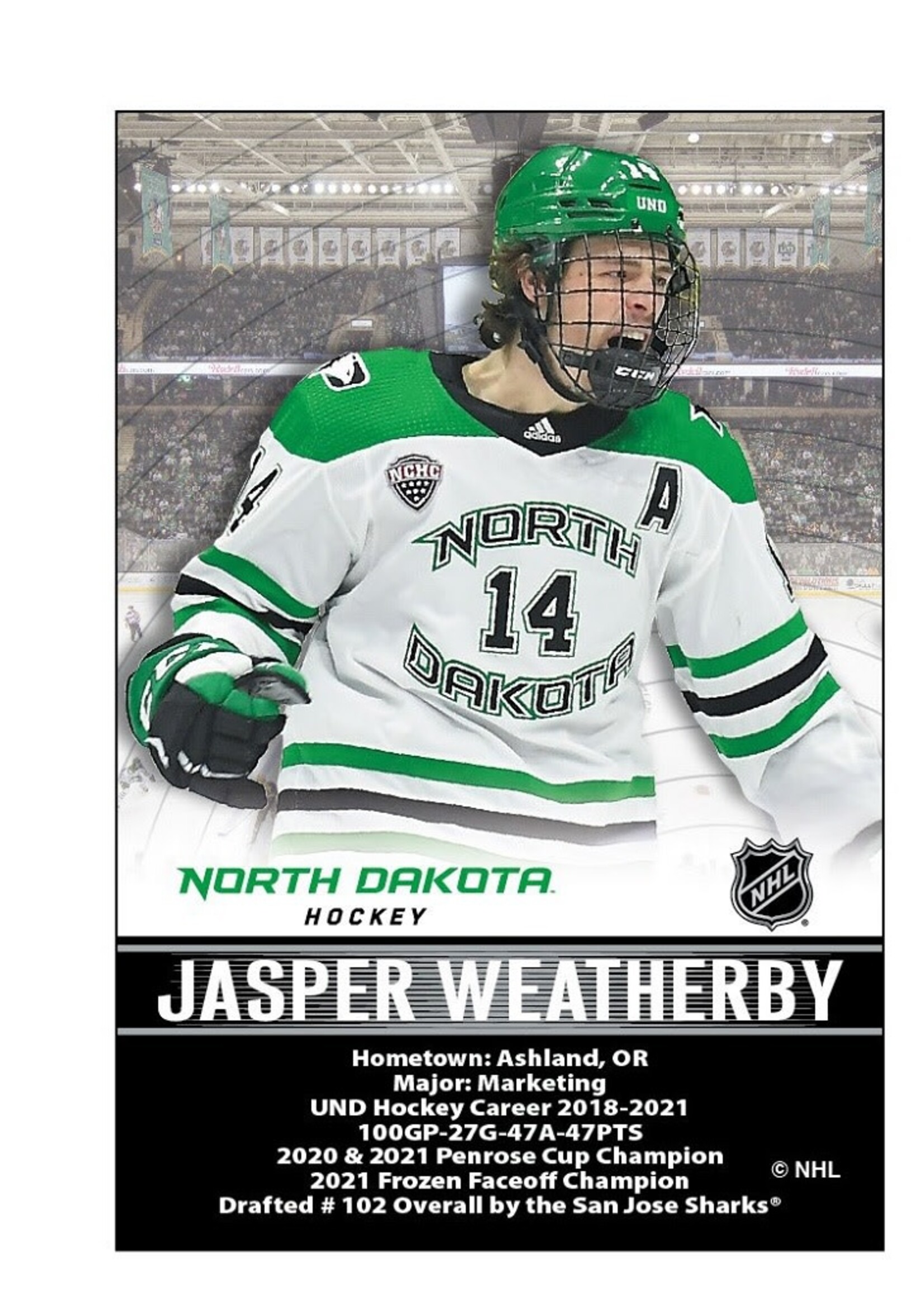 Wincraft UND Alumni Magnet Jasper Weatherby