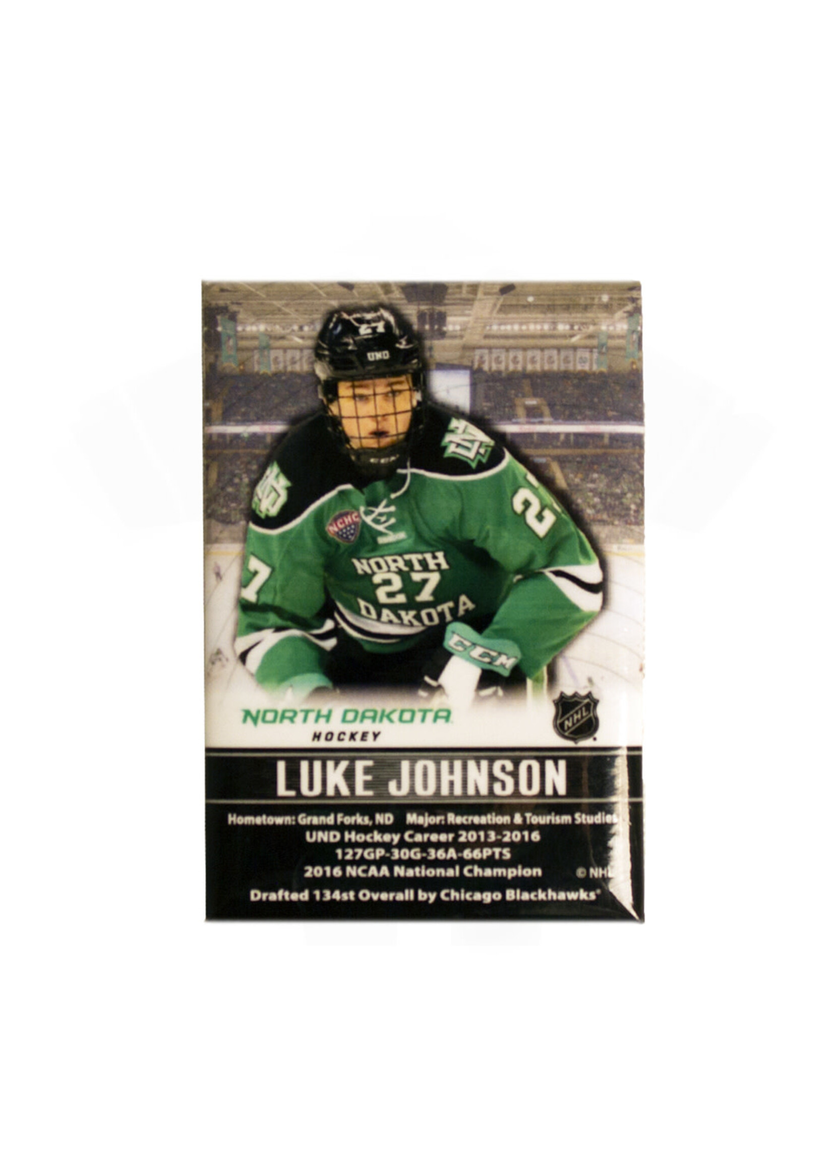 Wincraft UND Alumni Magnet Luke Johnson
