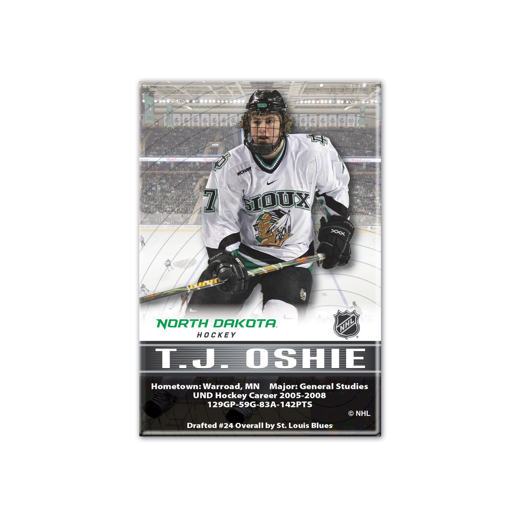 Wincraft UND Alumni Magnet T.J. Oshie