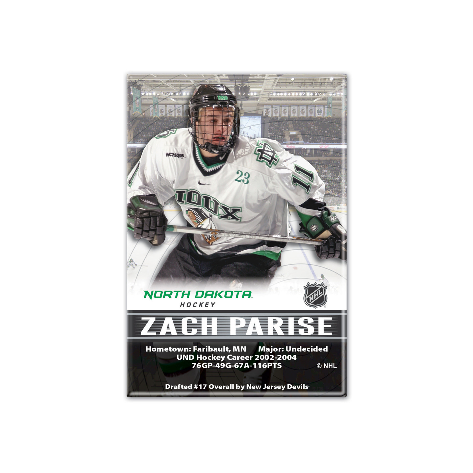 Wincraft UND Alumni Magnet Zach Parise