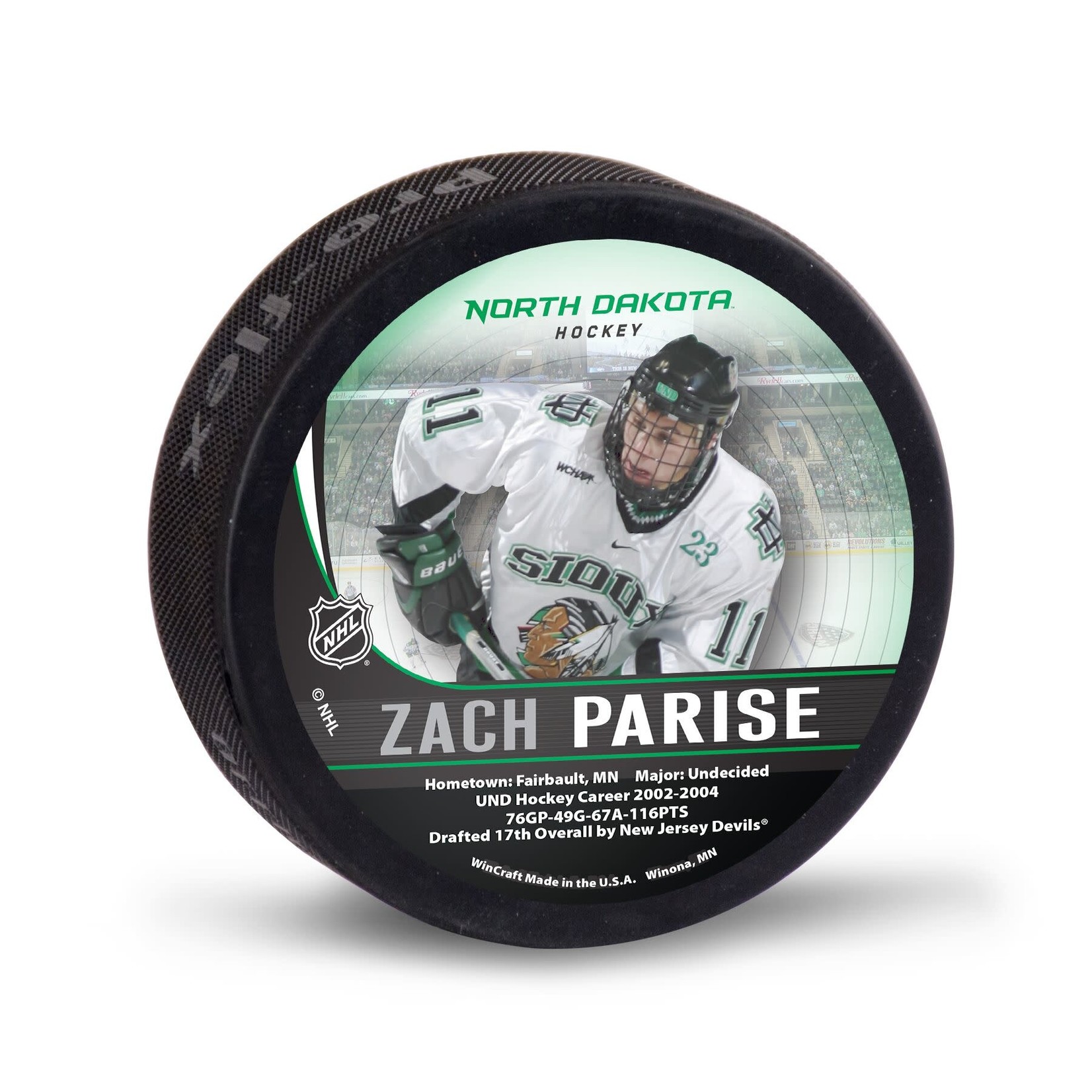Minnesota Wild Hockey Puck - Zach Parise - Special Order