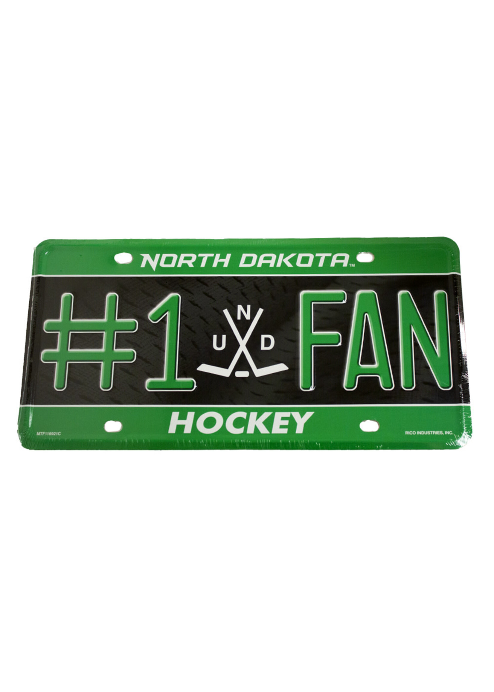 Rico Industries #1 North Dakota Fan License Plate