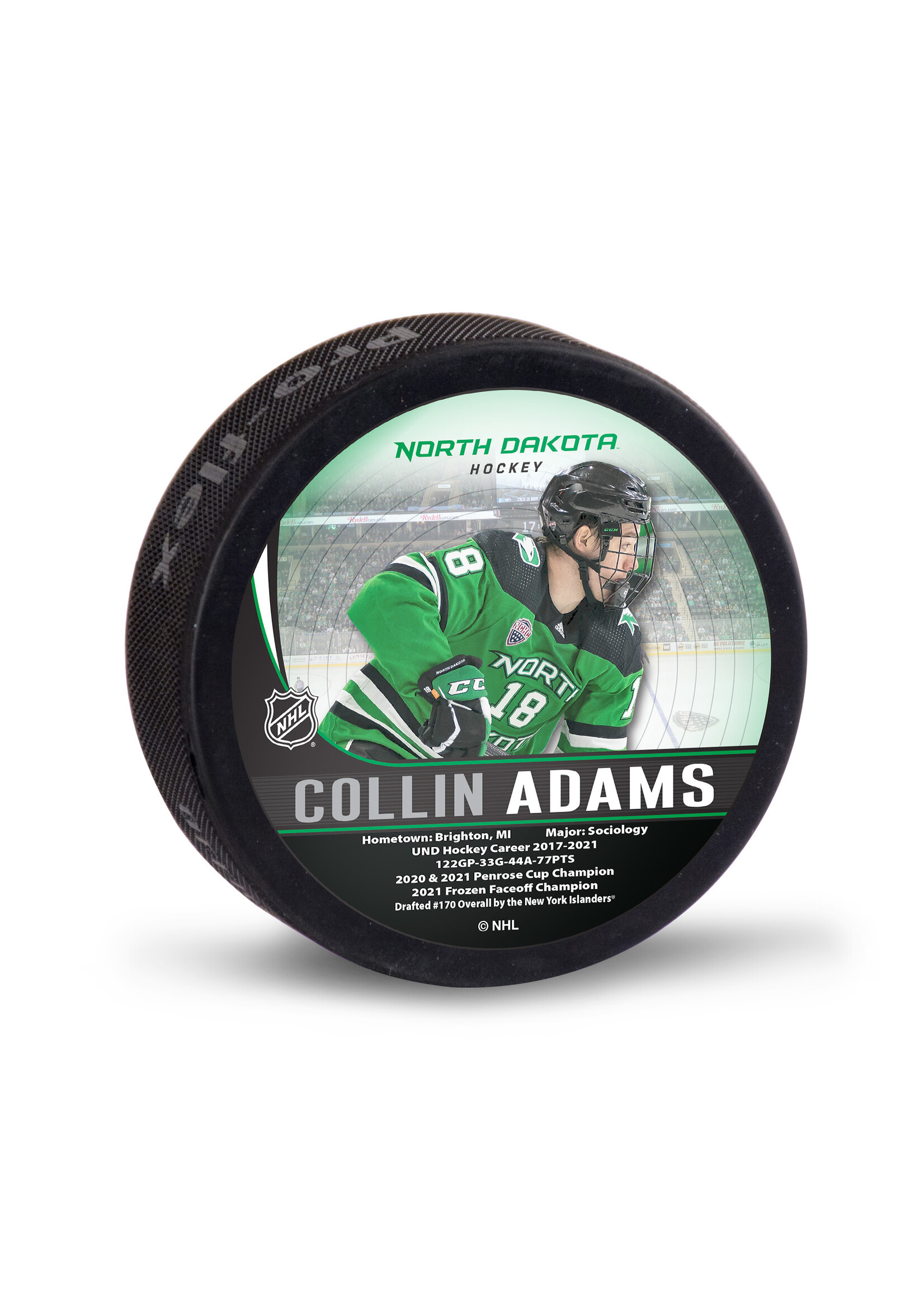Wincraft UND Alumni Collin Adams Puck