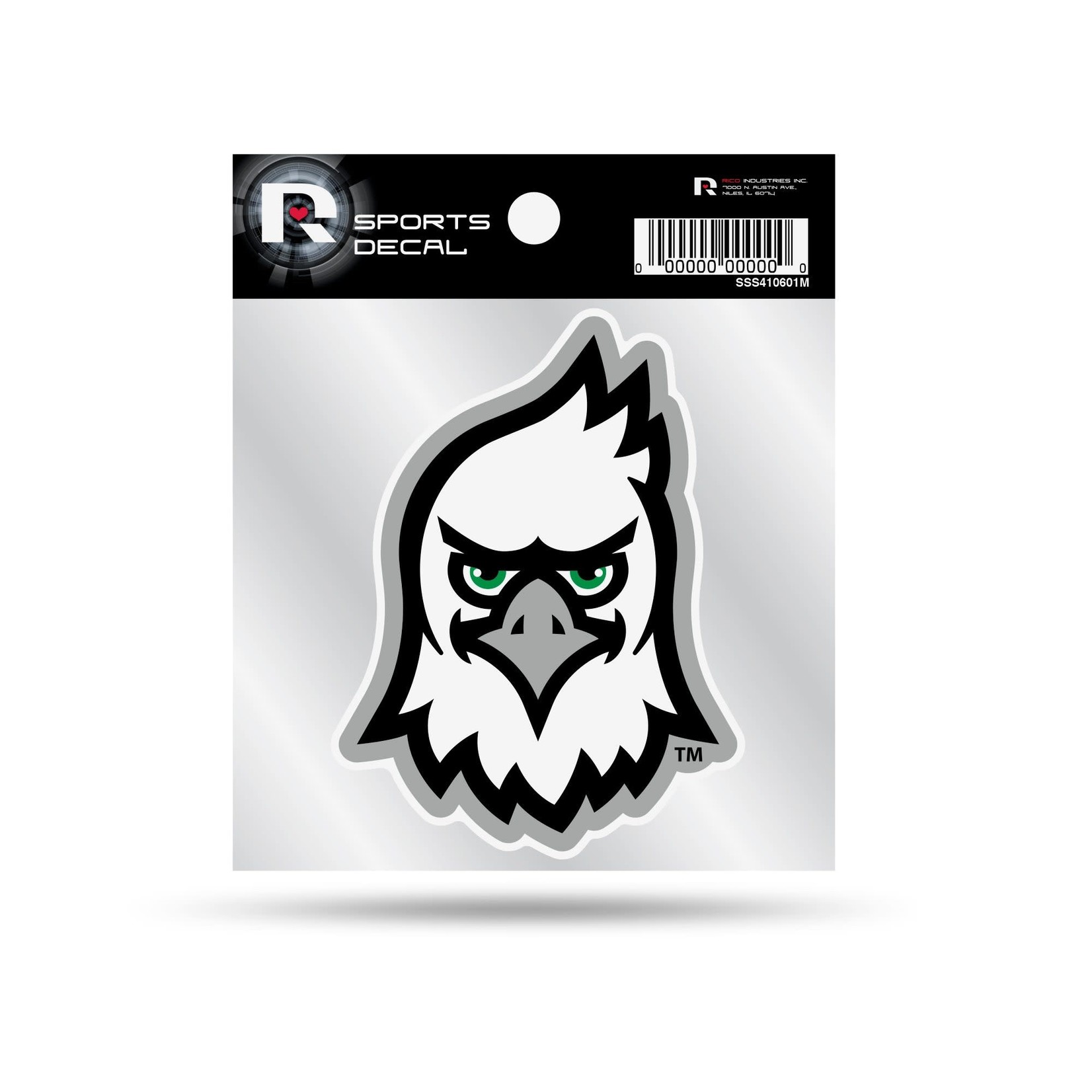 Rico Industries Fighting Hawks Mascot 4x4 Decal