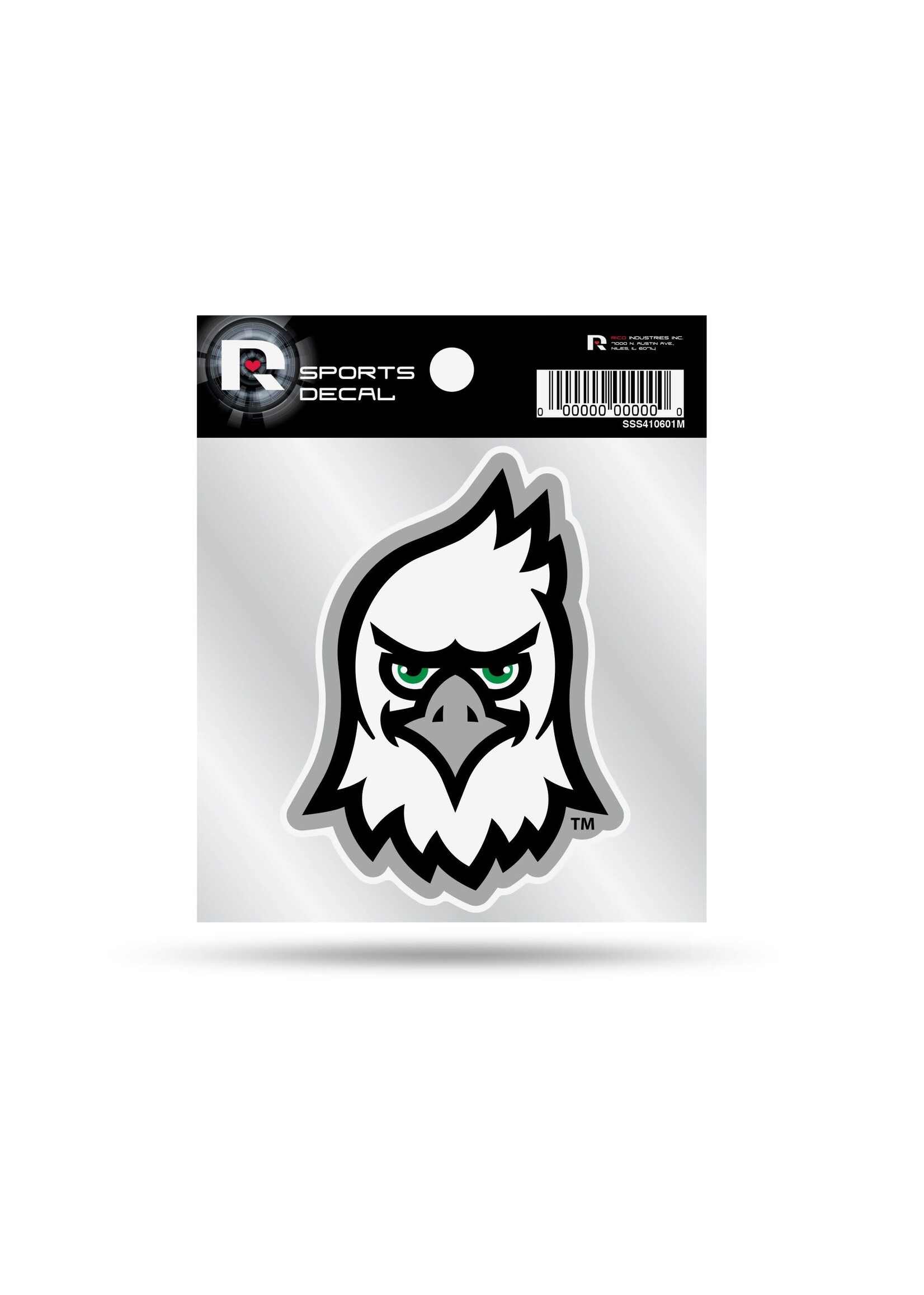 Rico Industries Fighting Hawks Mascot 4x4 Decal