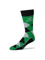 For Bare Feet Crossed Hockey Stick Argyle Sock