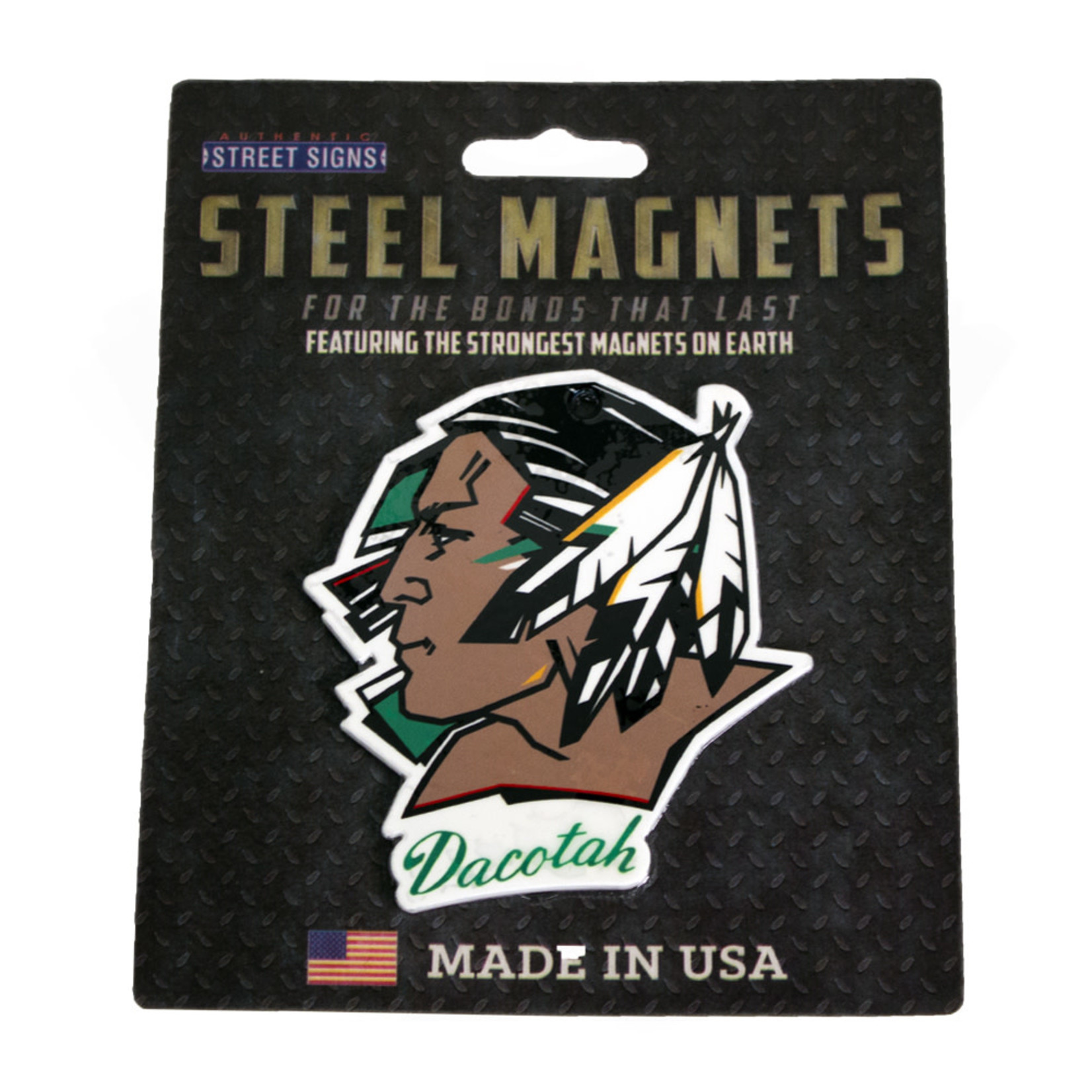 Fighting Sioux Steel 6" Magnet