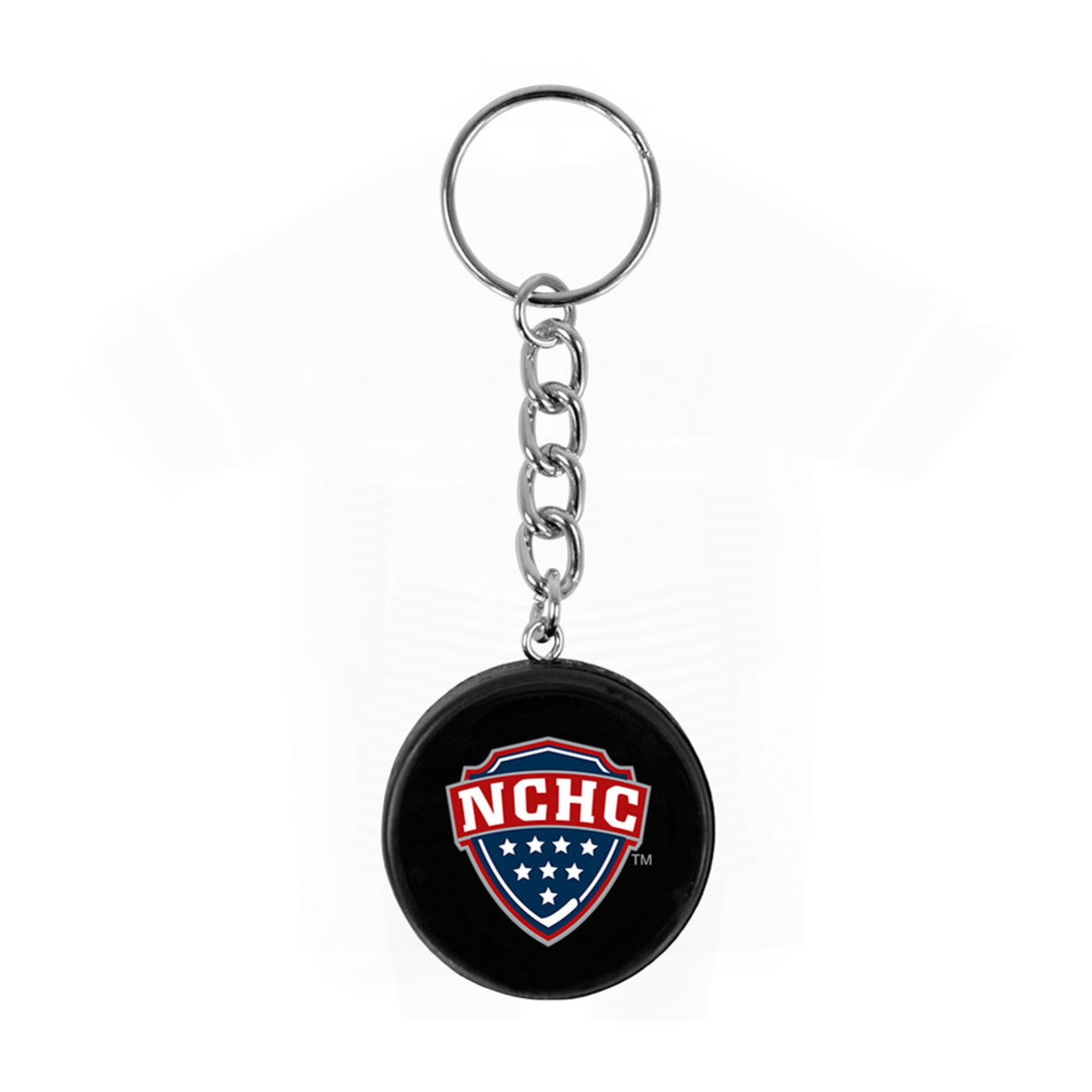 Inglasco Inc Mini Puck Key Ring - North Dakota Hockey