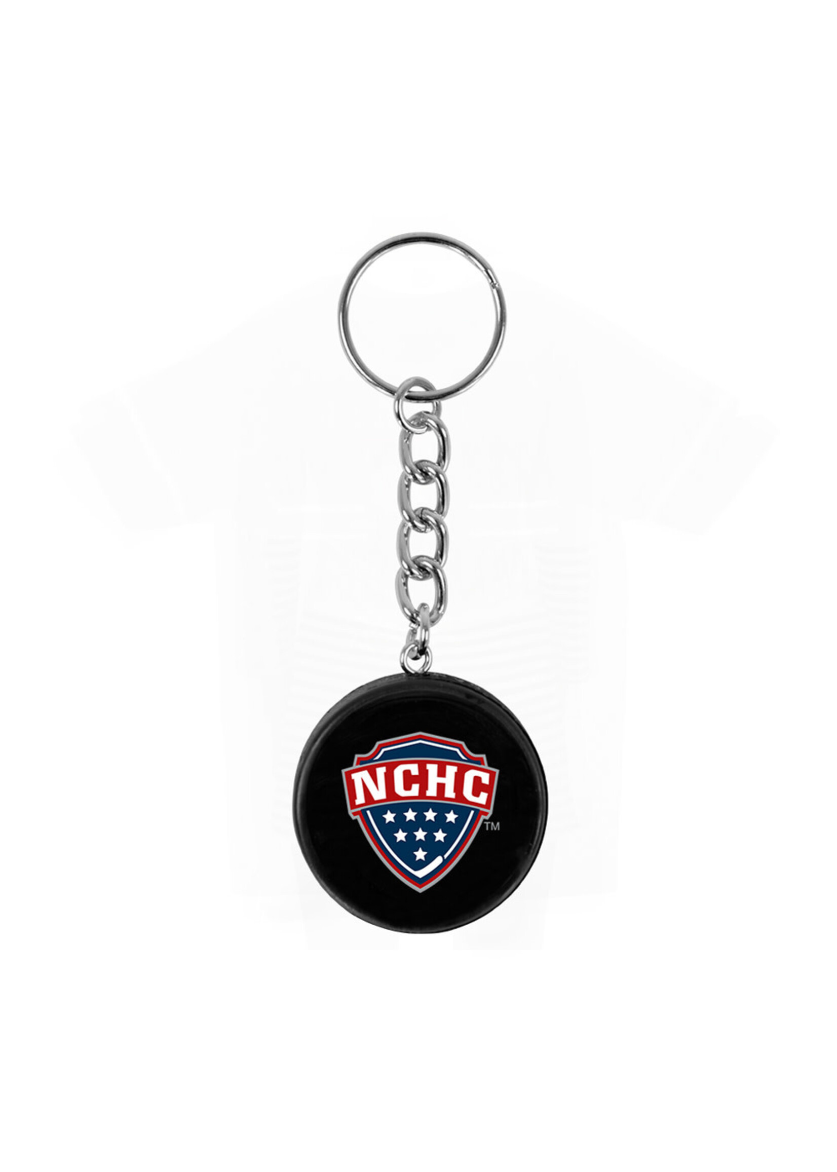 Inglasco Inc Mini Puck Key Ring - North Dakota Hockey