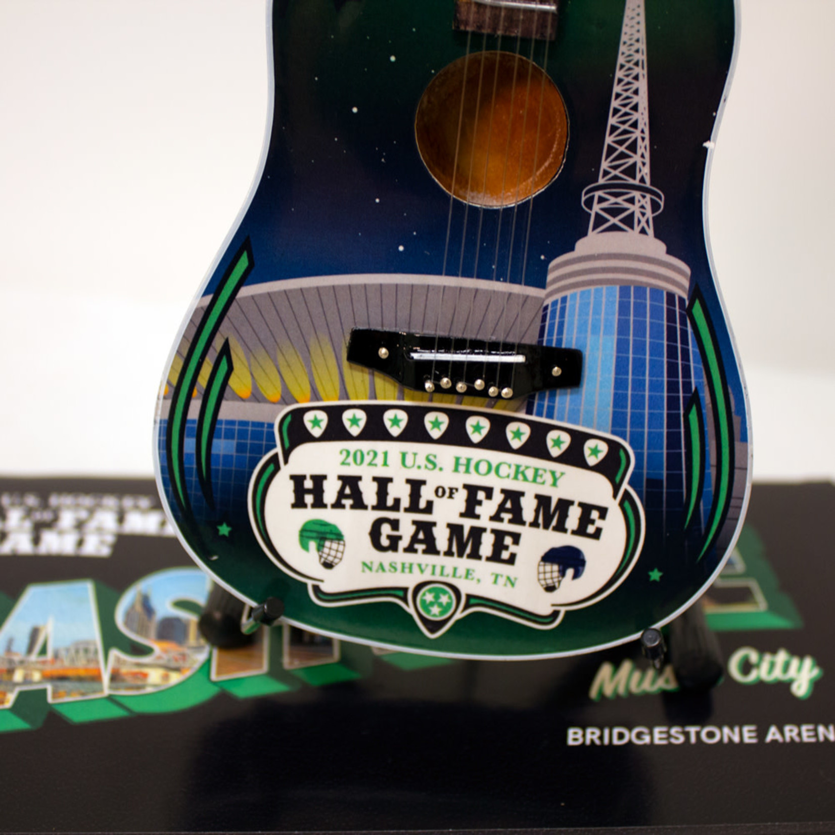 2021 Hall of Fame Game Mini Acoustic Guitar